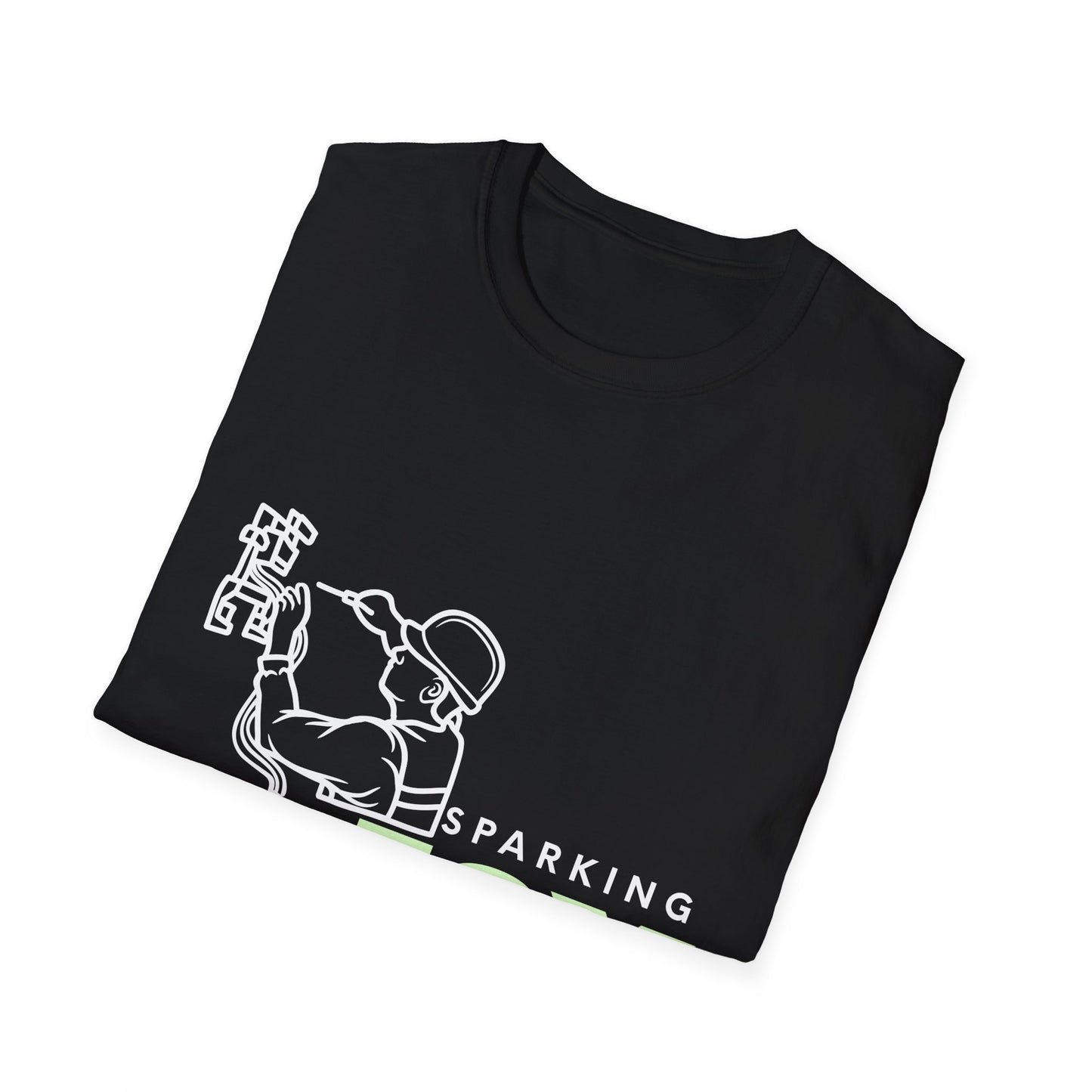 Joyful Electrical Worker Unisex Softstyle T-Shirt - Perfect Electrician Gift, Electrical Engineer, Unisex Graphic Tee