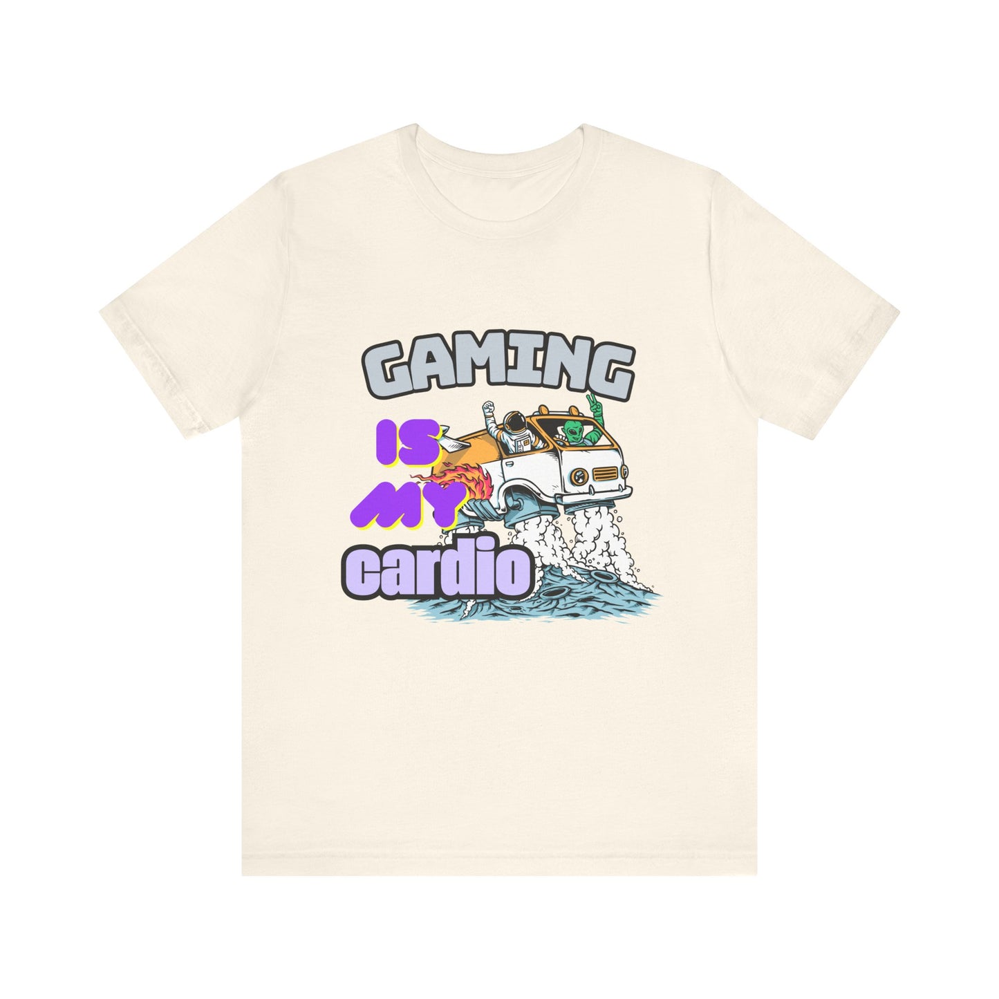 Gaming Is My Cardio Tee, Unisex Graphic T-Shirt for Gamers, Funny Gift for Birthdays, Casual Wear, Unique Gamer Apparel