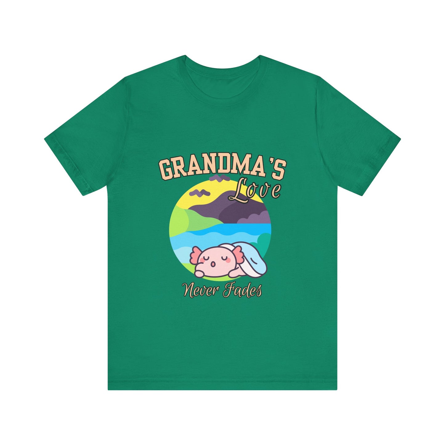 Grandma's Love Unisex Jersey Tee, Cute Gift for Grandma, Birthday Gift, Family Reunion, Comfortable Casual Tee, Heartwarming Apparel