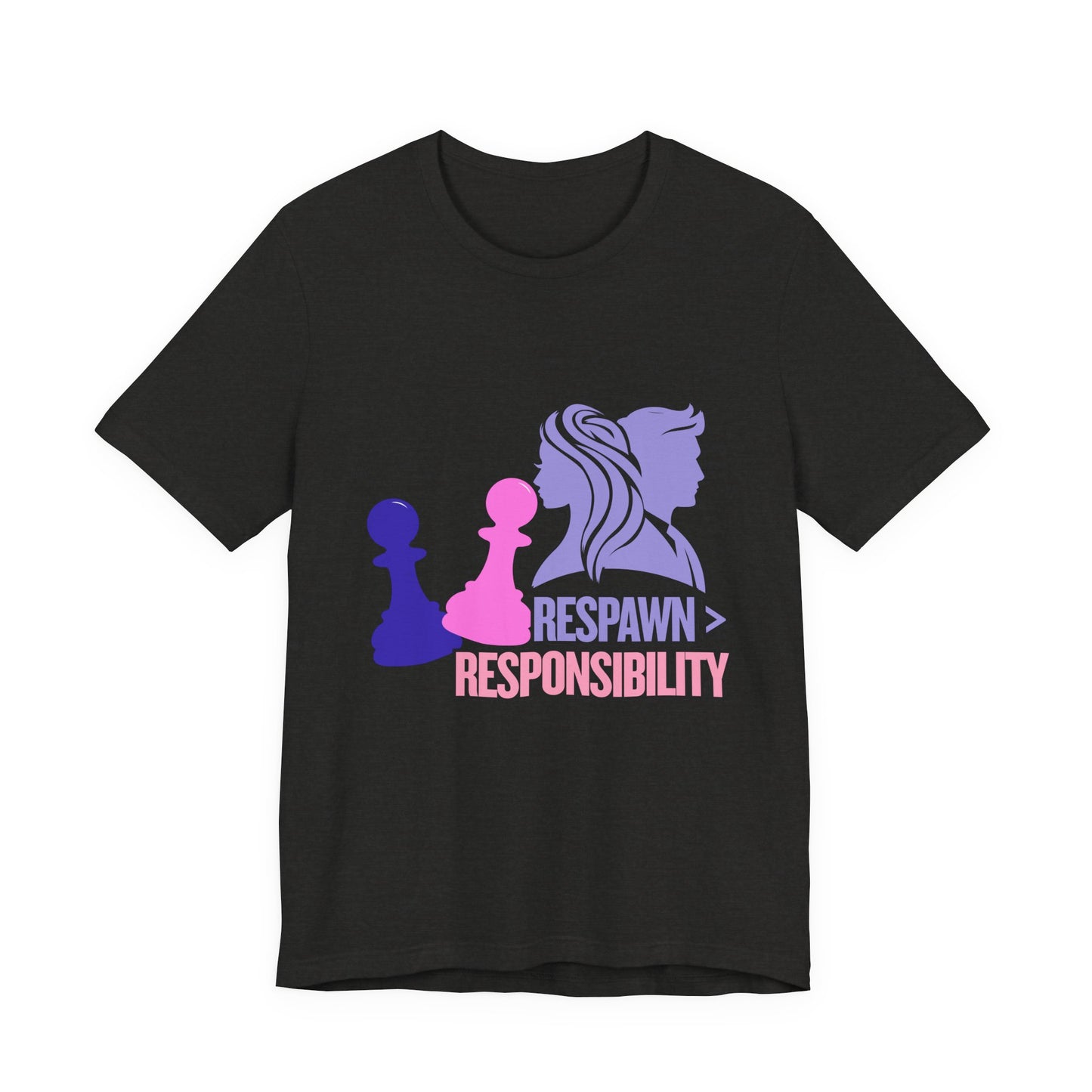 Chess Inspired Graphic Tee, Gamer Shirt, Motivational Quote Top, Casual Wear, Unique Gift for Gamers, Fun Tournament Attire