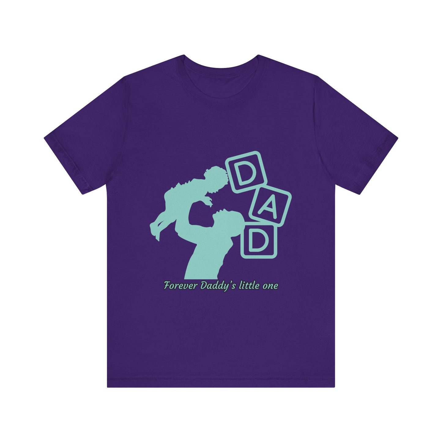Dad and Child Love Tee, Father's Day Gift, Unisex Jersey T-Shirt, Family Bonding, Casual Wear, Forever Daddy's Little One