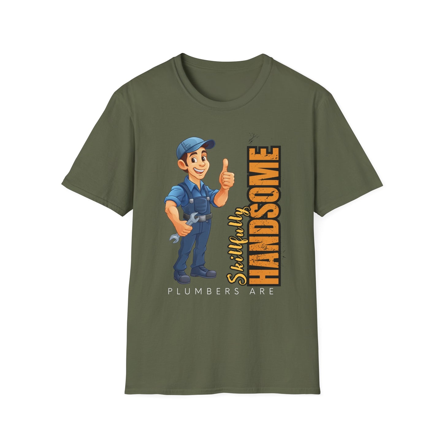 Plumber Handsomeness Unisex T-Shirt | Perfect Gift for Birthdays, Father's Day, Casual Wear, Dad Humor, Softstyle Tee