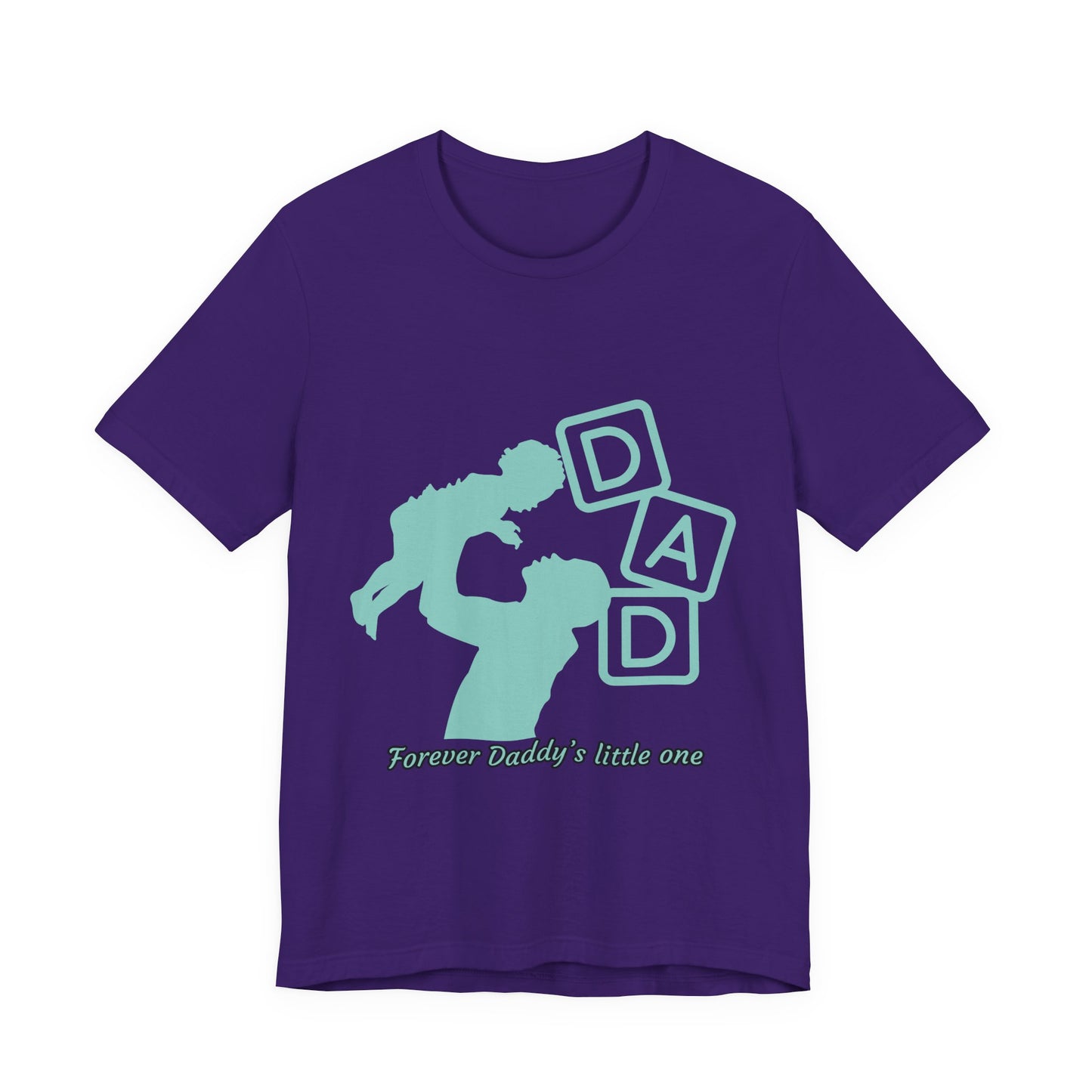 Dad and Child Love Tee, Father's Day Gift, Unisex Jersey T-Shirt, Family Bonding, Casual Wear, Forever Daddy's Little One