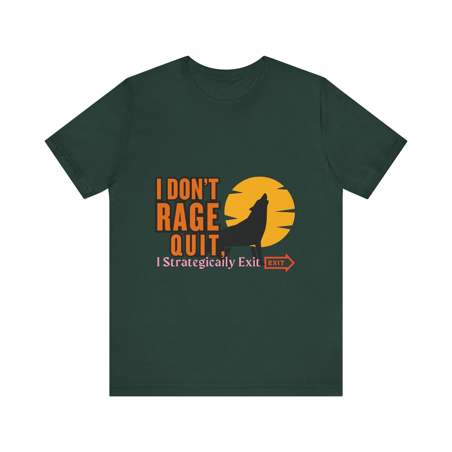 I Don't Rage Quit Unisex Tee, Gamer T-Shirt, Funny Graphic Tee, Casual Wear, Gift for Gamers