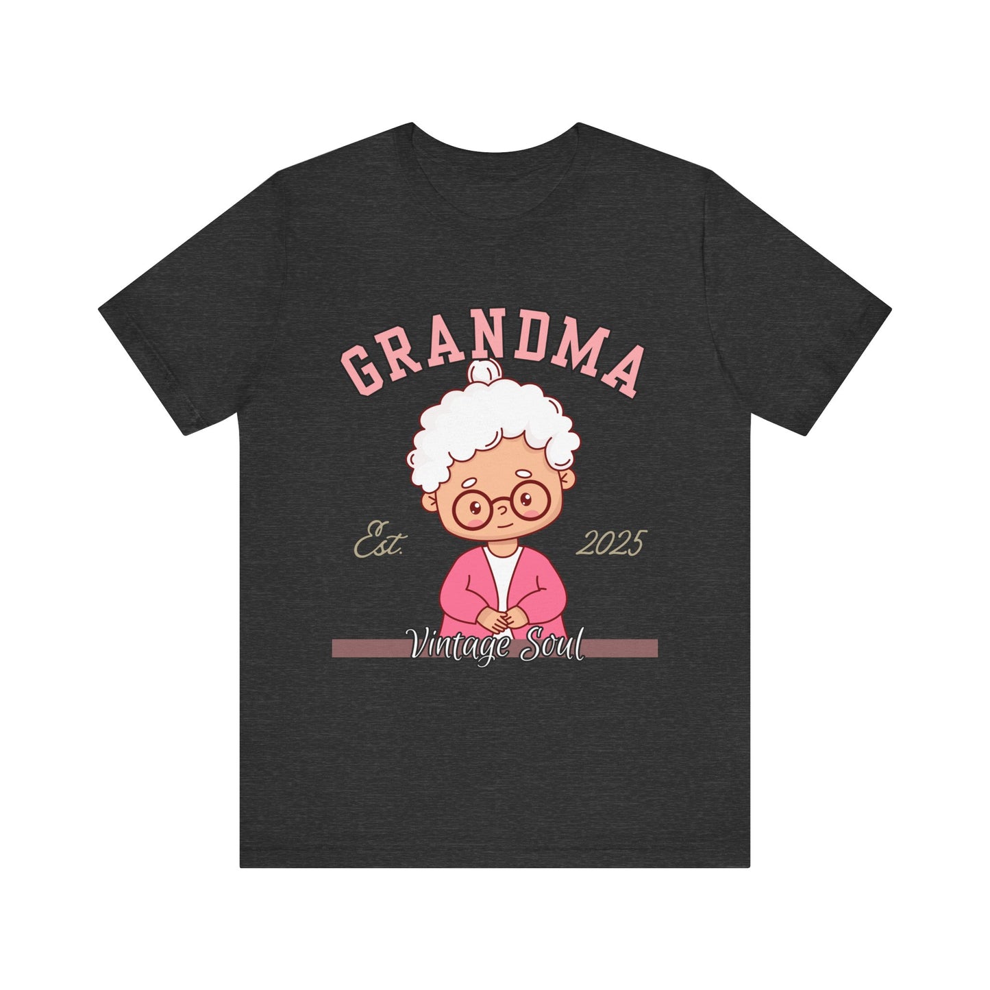 Vintage Grandma Unisex Tee - Perfect for Grandparents Day, Birthday Gift, Family Reunion Shirt, Cute Cartoon Design, Fun Casual Wear