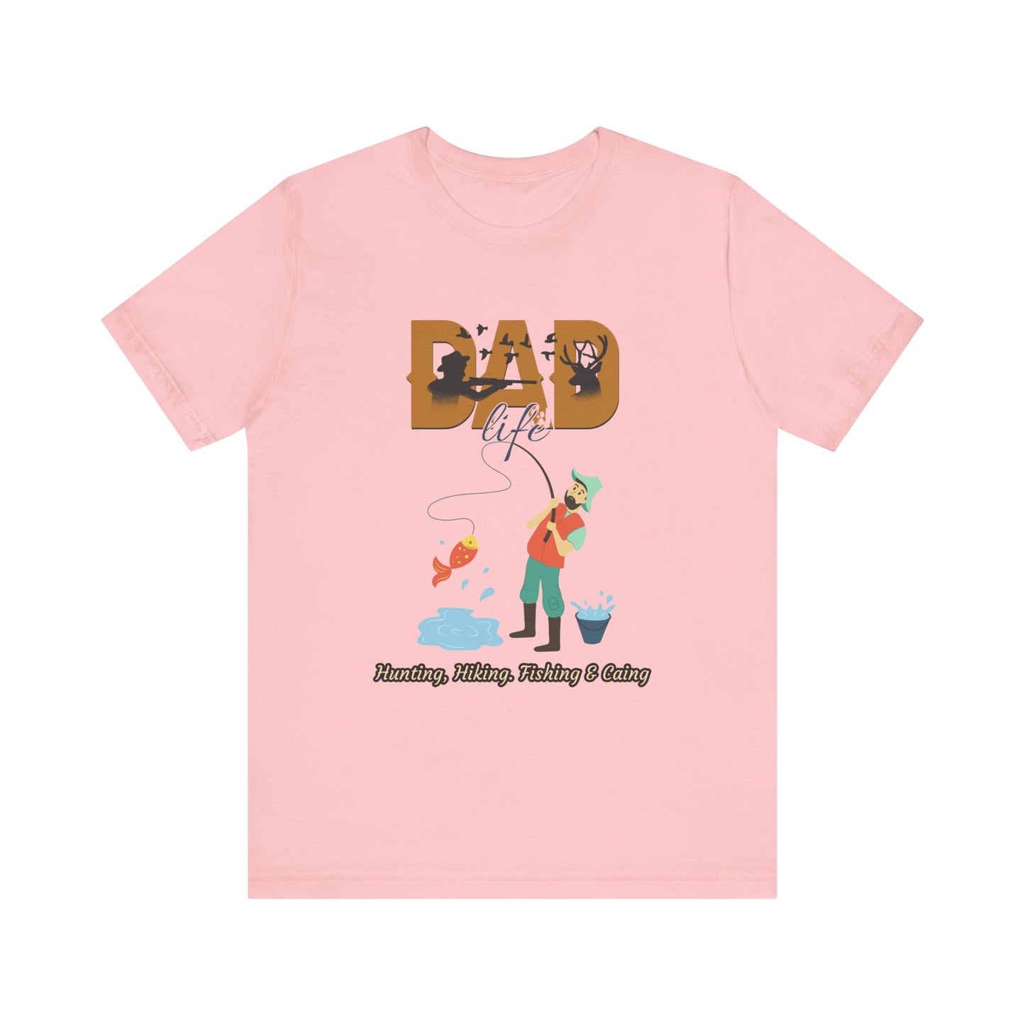 Dad Life Fishing Tee, Perfect for Fathers Day, Outdoor Adventures, Casual Wear, Gift for Dads, Fishing Enthusiasts