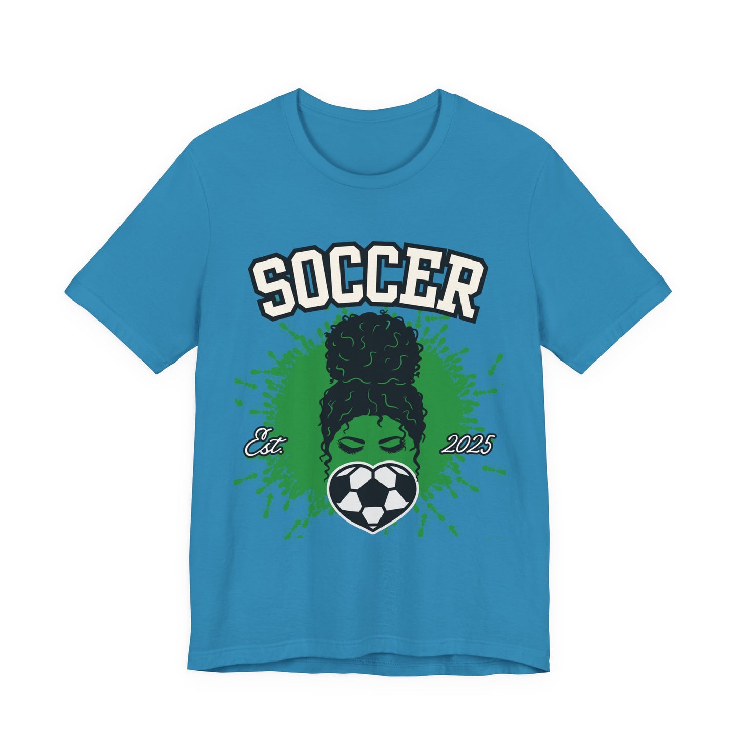 Soccer Queen Graphic Tee, Perfect for Game Day, Sports Lover Gift, Unisex Short Sleeve Tee, Soccer Mom Shirt, Athlete Apparel