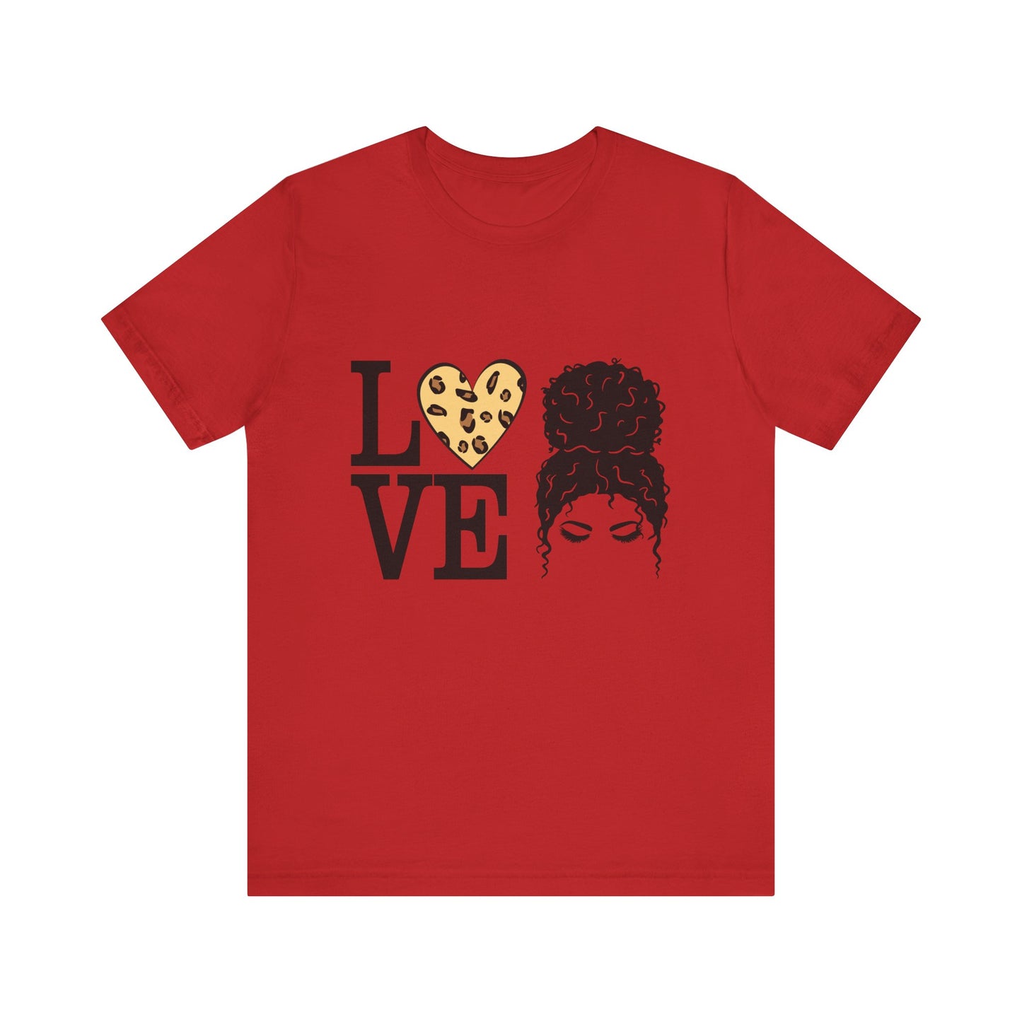 Love Print Girl Tee, Cute Gift for Dates, Casual Everyday Wear, Valentine's Day Top, Unique Fashion Statement for Ladies