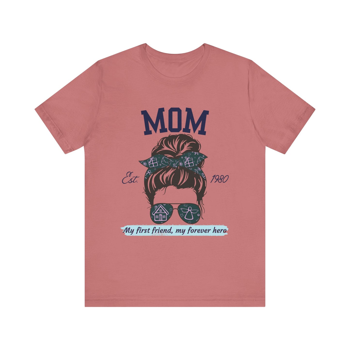 Mom Life Unisex Tee - Est. 1980, Gift for New Moms, Birthday Gift, Casual Wear, Mother's Day Shirt, Trendy Graphic T-Shirt