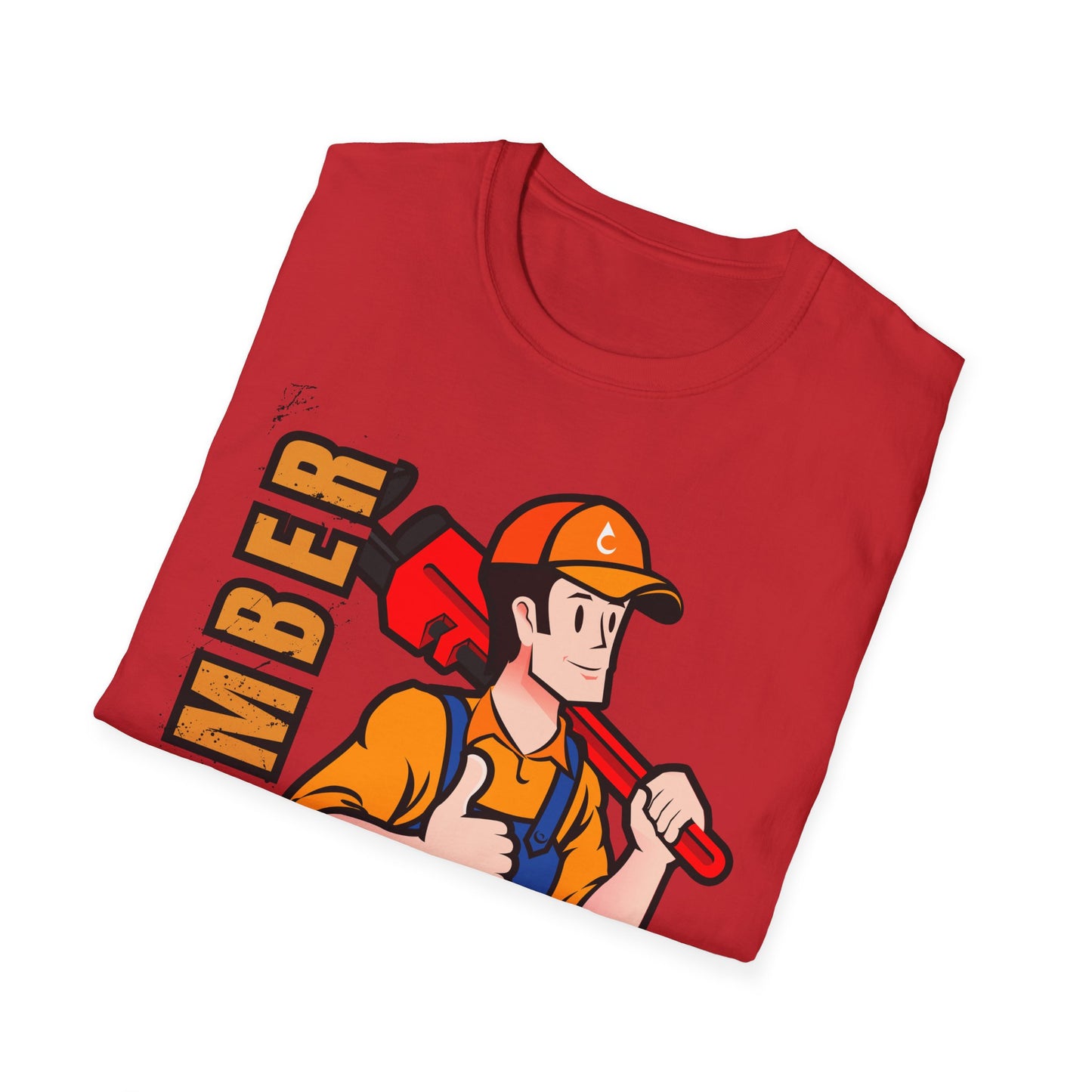 Plumber Fix Things T-Shirt, Casual Gift for Dads, Funny Work Top,, Unisex Softstyle Shirt, Plumbing Gift Idea