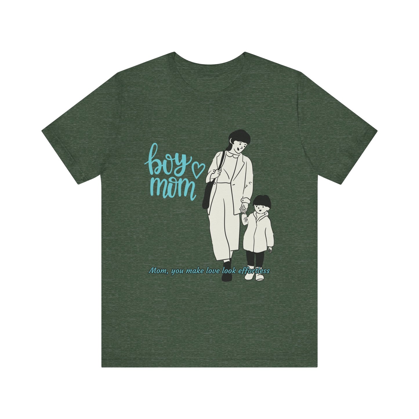 Boy Mom Short Sleeve Tee - Perfect Gifts for Mothers, Cute Family Outfits, Mom's Night Out, Mother's Day Apparel, Casual Everyday Wear