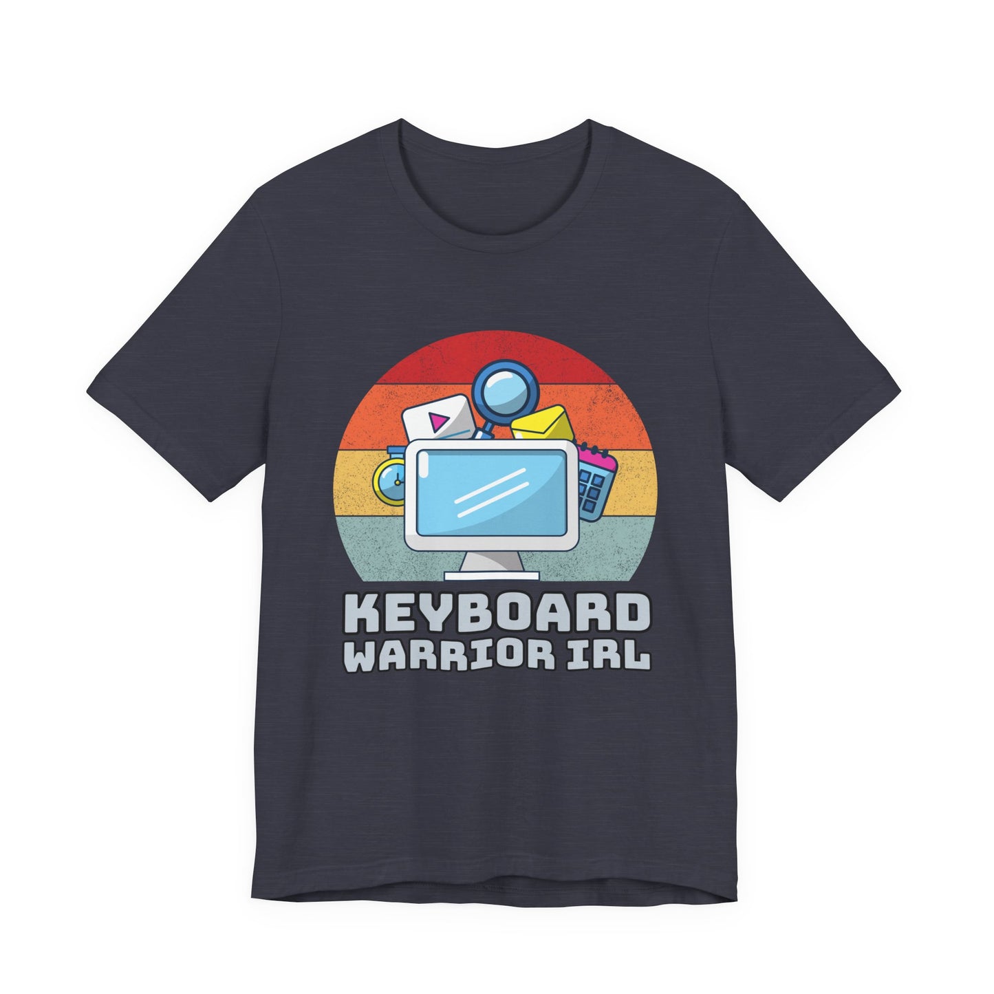 Playful Keyboard Warrior Tee, Gamer Shirt, Geek Fashion, Cute Coding Gift, Unisex Casual Tee, Retro Gaming Apparel