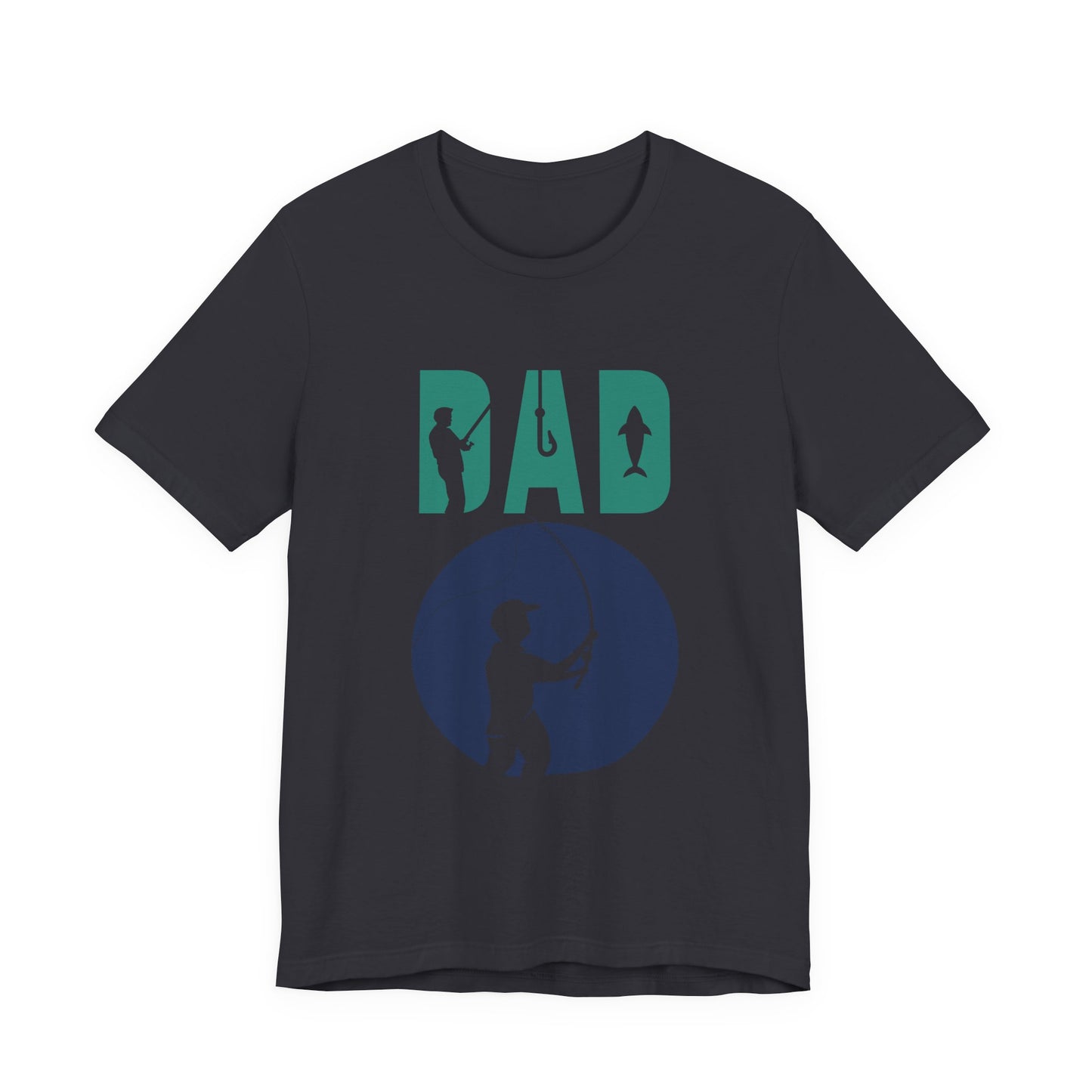 Fishing Dad Tee - Unisex Jersey Short Sleeve T-Shirt for Father's Day, Fishing Lover Gift, Dad's Birthday, Casual Wear, Gift for Him