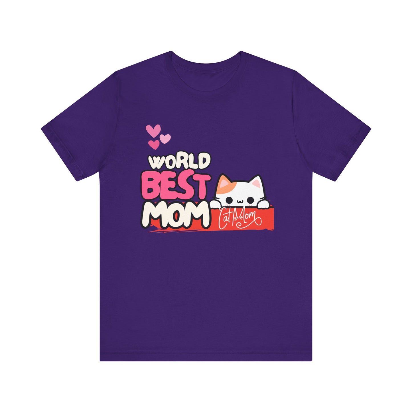 Best Mom Cat Tee, Funny Cat Mother’s Day Gift, Cute Family Shirt, Unisex Pet Lover Tee, Gifts for Cat Moms, Birthday Apparel