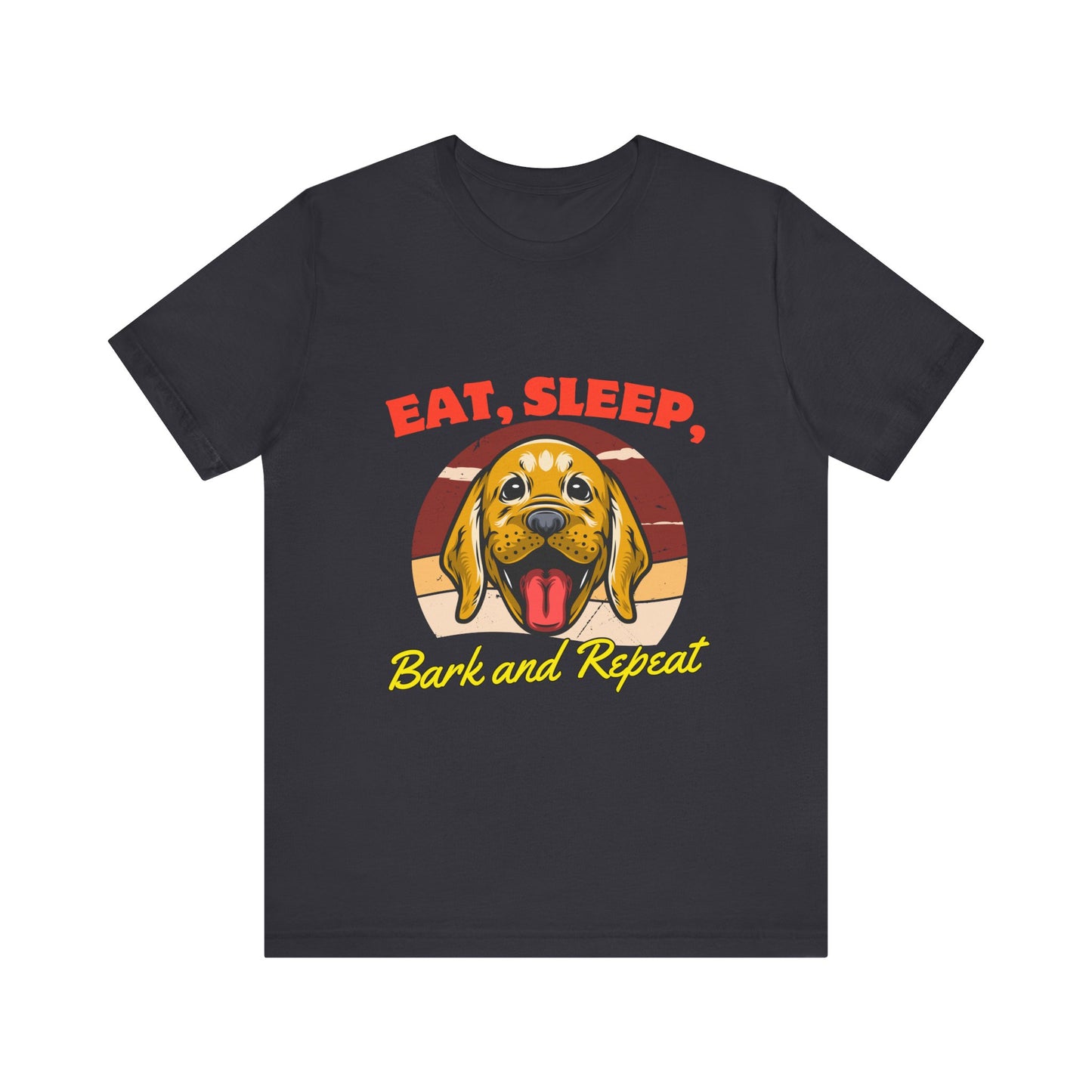 Dog Lover's Eat, Sleep, Bark Tee | Funny Pet T-Shirt, Gift for Dog Owners, Cute Canine Apparel, Dog Mom Shirt, Animal Lover Tops