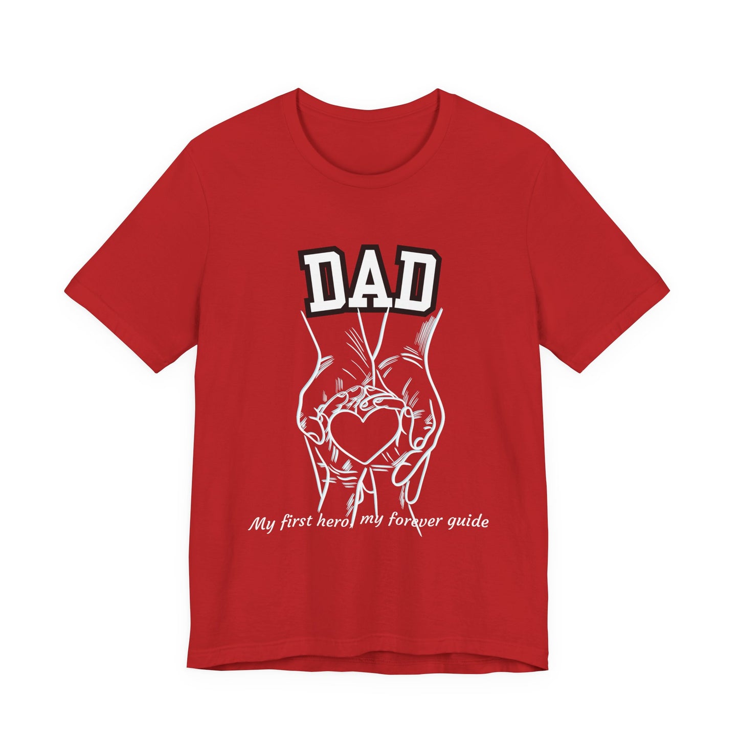 Heartfelt Dad's Love Tee, Gift for Dad, Unisex Tee with Heart Design, Birthday Gift, Casual Wear