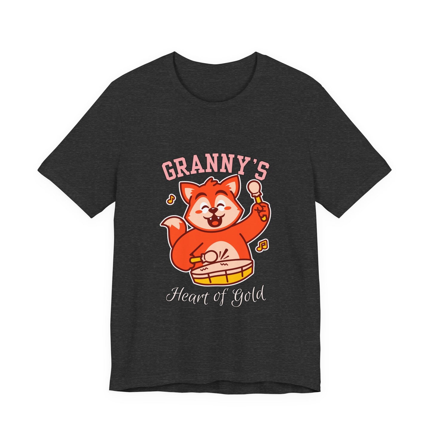 Granny's Heart of Gold Tee, Cute Graphic T-Shirt, Gift for Grandma, Casual Wear, Family Celebration Shirt