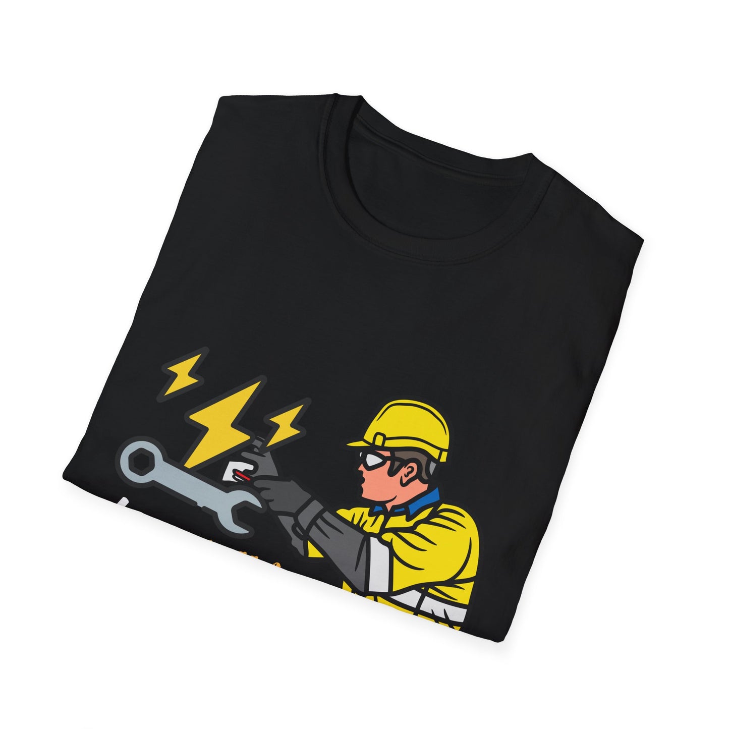 Electrician Humor T-Shirt, Funny Work Shirt, Gift for Electricians, Casual Tee, Unique Graphic Tee, Funny Labor Day Gift, Dad Gift