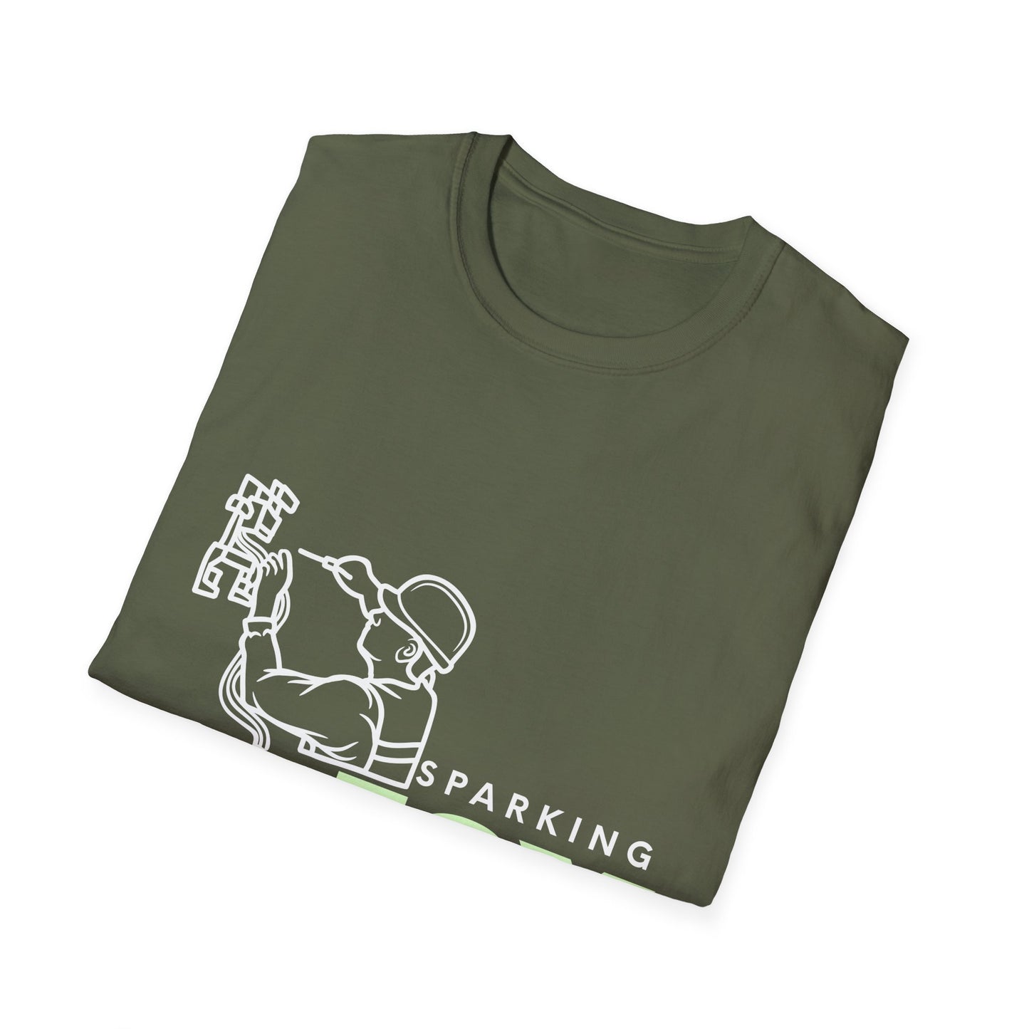 Joyful Electrical Worker Unisex Softstyle T-Shirt - Perfect Electrician Gift, Electrical Engineer, Unisex Graphic Tee
