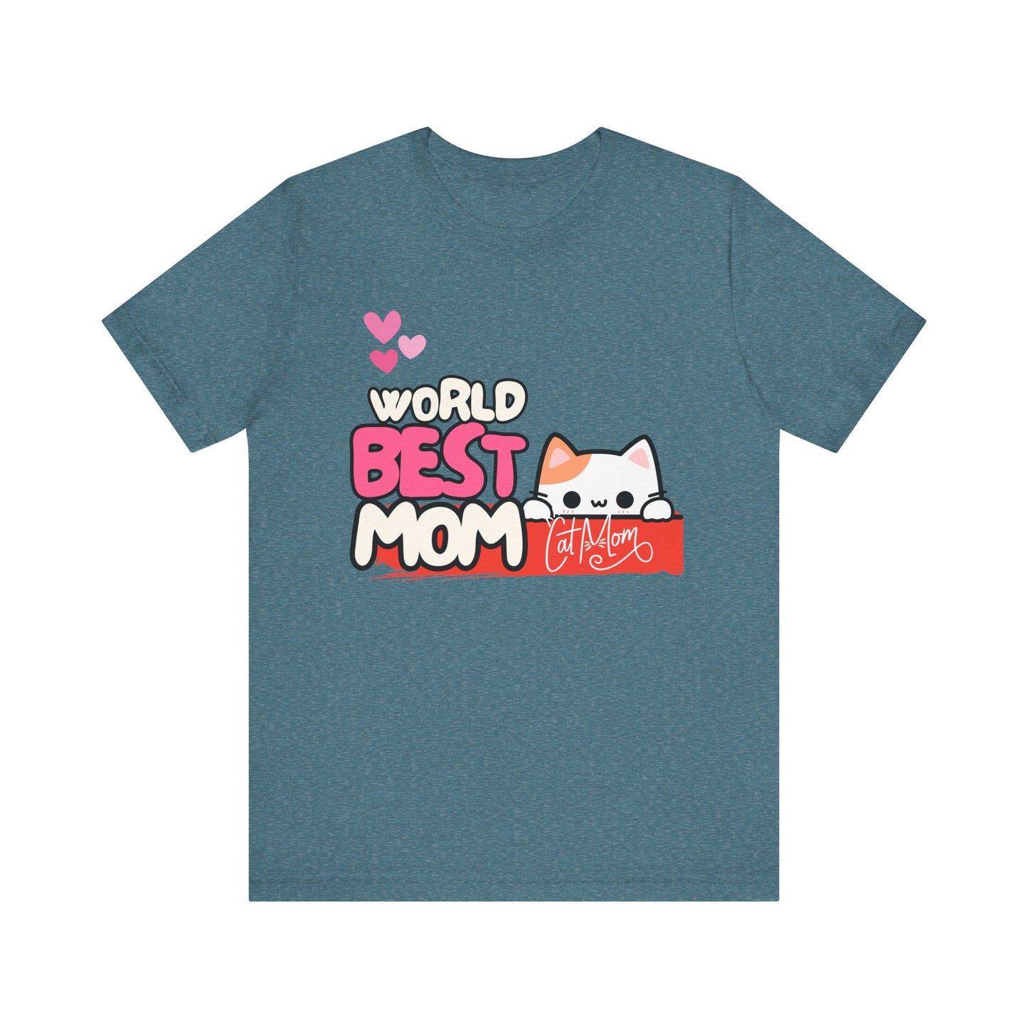Best Mom Cat Tee, Funny Cat Mother’s Day Gift, Cute Family Shirt, Unisex Pet Lover Tee, Gifts for Cat Moms, Birthday Apparel