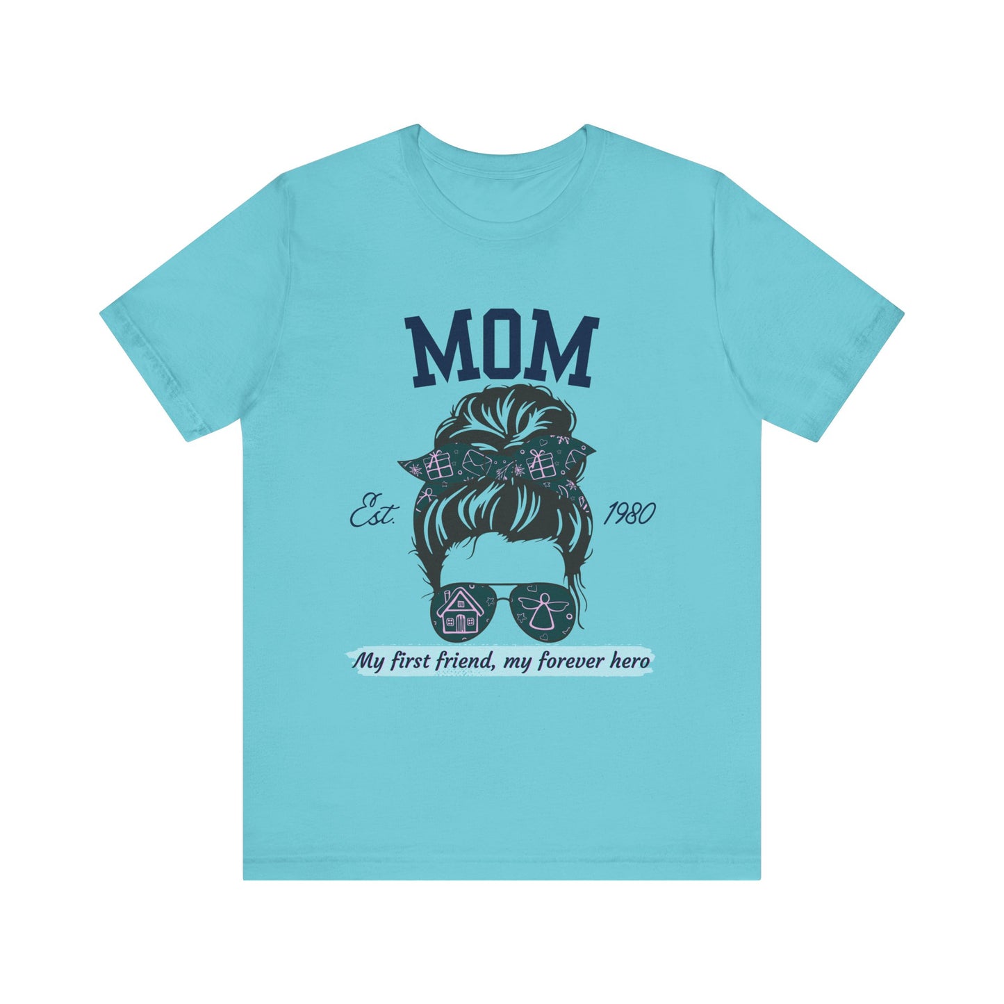 Mom Life Unisex Tee - Est. 1980, Gift for New Moms, Birthday Gift, Casual Wear, Mother's Day Shirt, Trendy Graphic T-Shirt