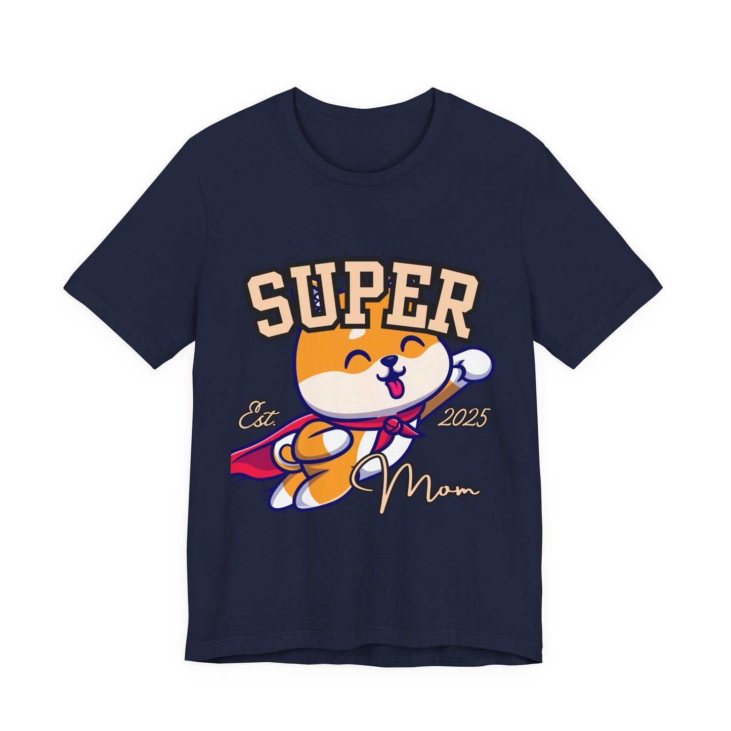 Super Hero Mom Tee, Cute Cat T-Shirt, Gift for Cat Lovers, Casual Wear, Fun Unisex Shirt, Birthday Celebration Tee