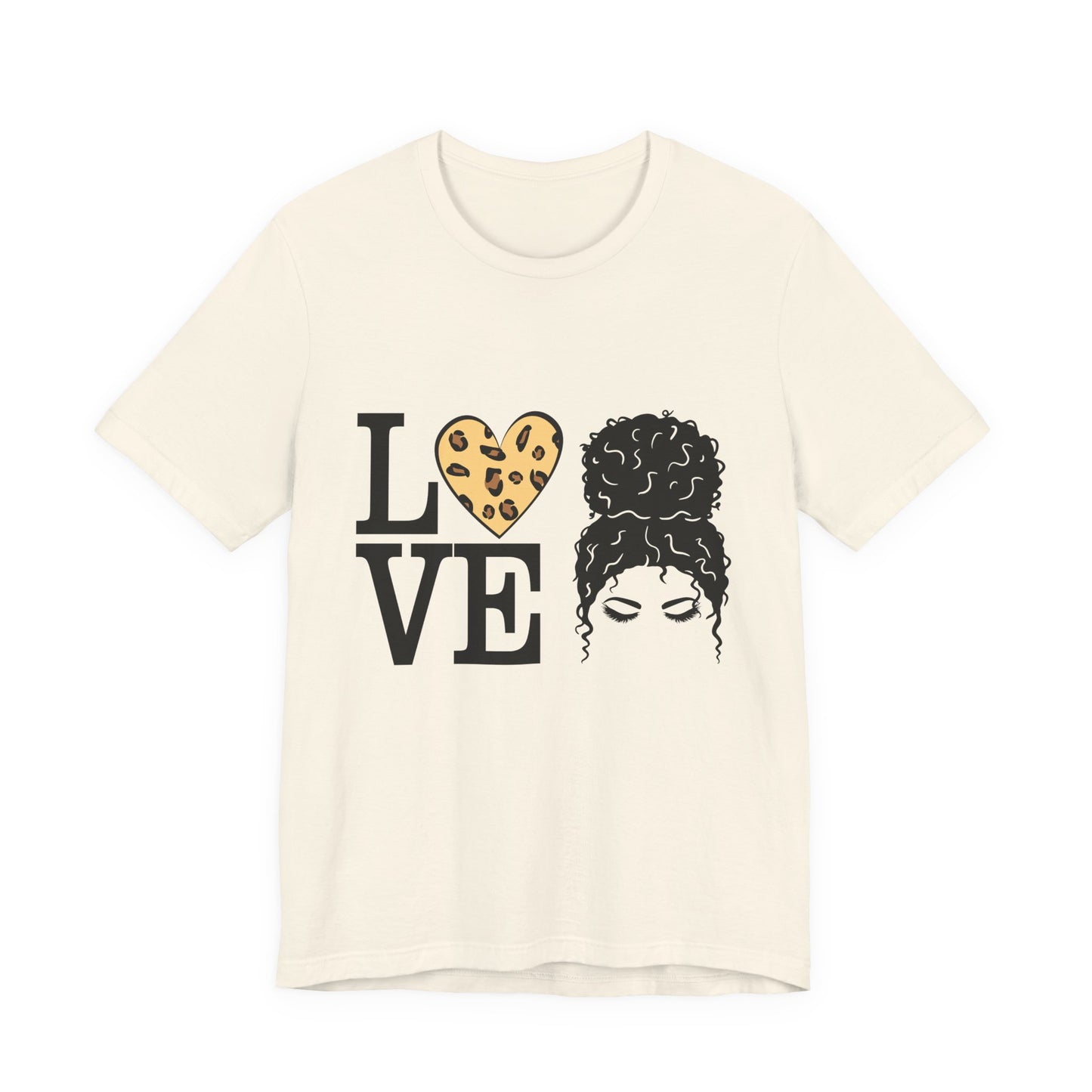 Love Print Girl Tee, Cute Gift for Dates, Casual Everyday Wear, Valentine's Day Top, Unique Fashion Statement for Ladies