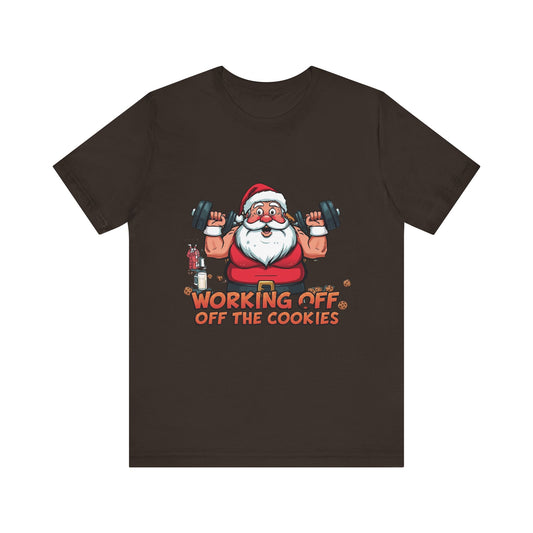 Unisex Tee Santa Funny Cookies Design T-Shirt
