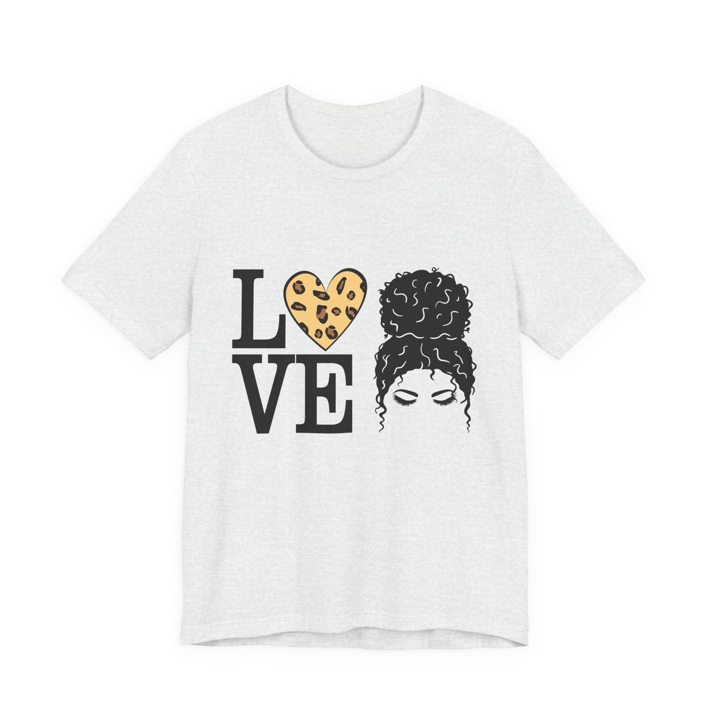 Love Print Girl Tee, Cute Gift for Dates, Casual Everyday Wear, Valentine's Day Top, Unique Fashion Statement for Ladies