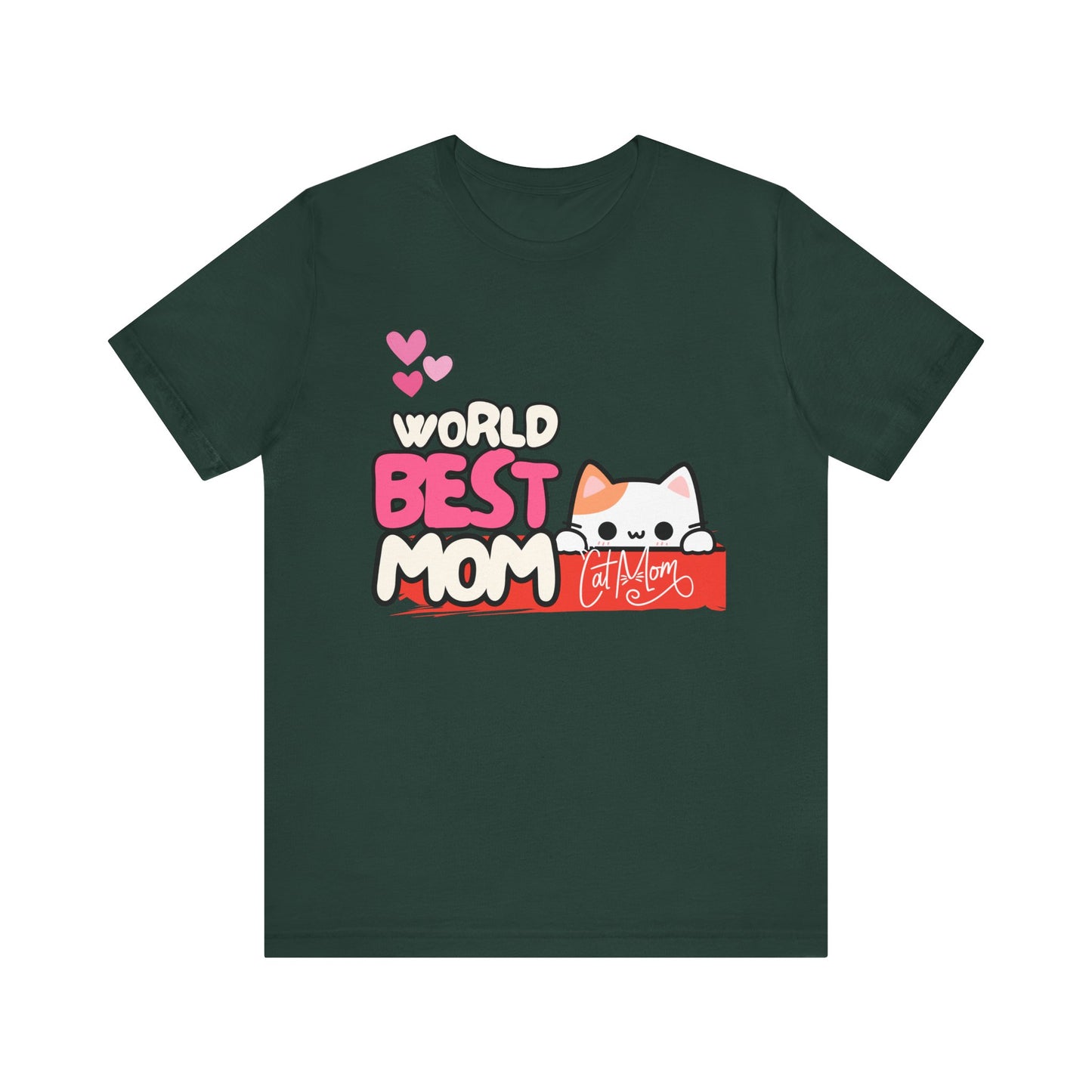 Best Mom Cat Tee, Funny Cat Mother’s Day Gift, Cute Family Shirt, Unisex Pet Lover Tee, Gifts for Cat Moms, Birthday Apparel