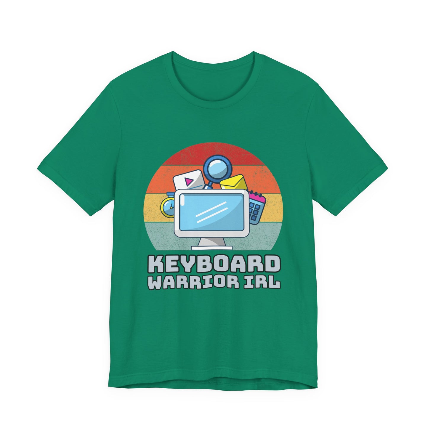 Playful Keyboard Warrior Tee, Gamer Shirt, Geek Fashion, Cute Coding Gift, Unisex Casual Tee, Retro Gaming Apparel