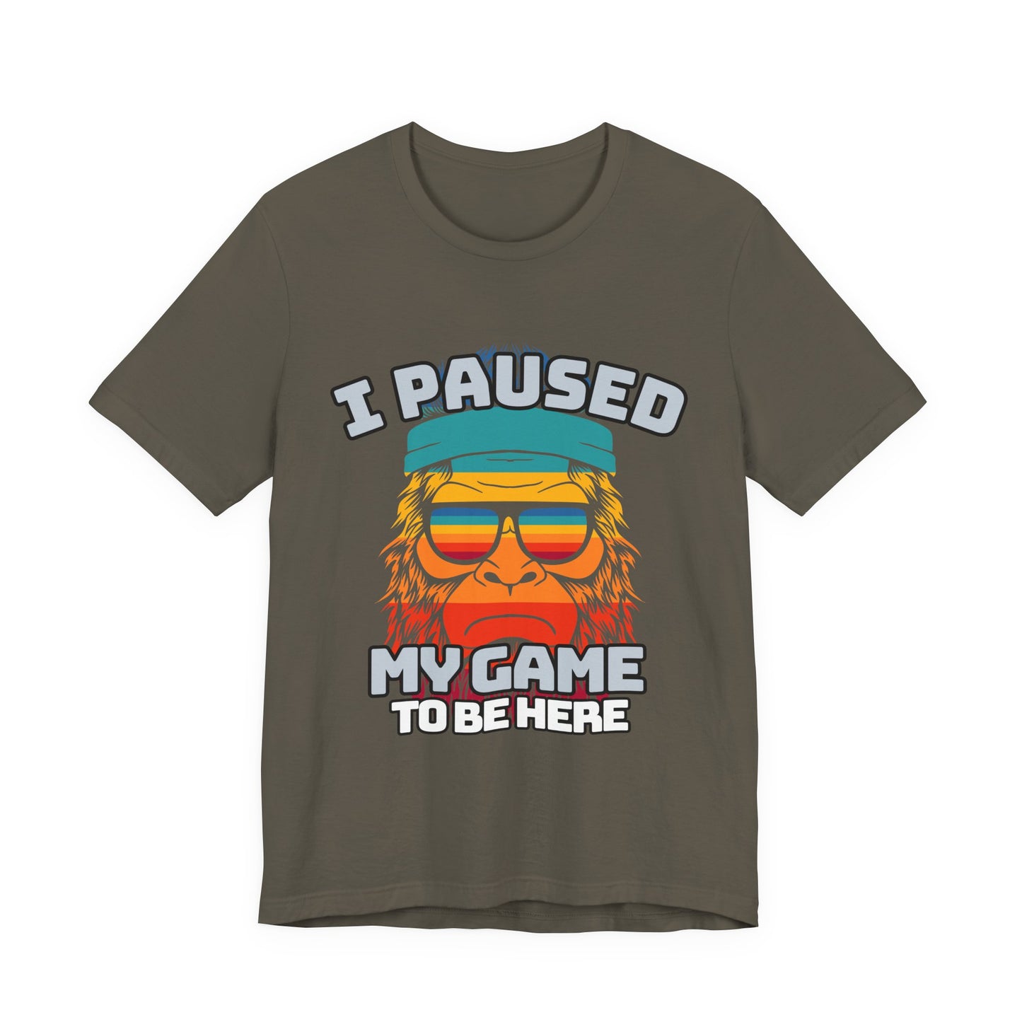 Funny Gamer Tee - I Paused My Game To Be Here, Gaming Shirt, Unisex T-Shirt, Gift for Gamers, Casual Summer Wear, Vintage Gaming Apparel