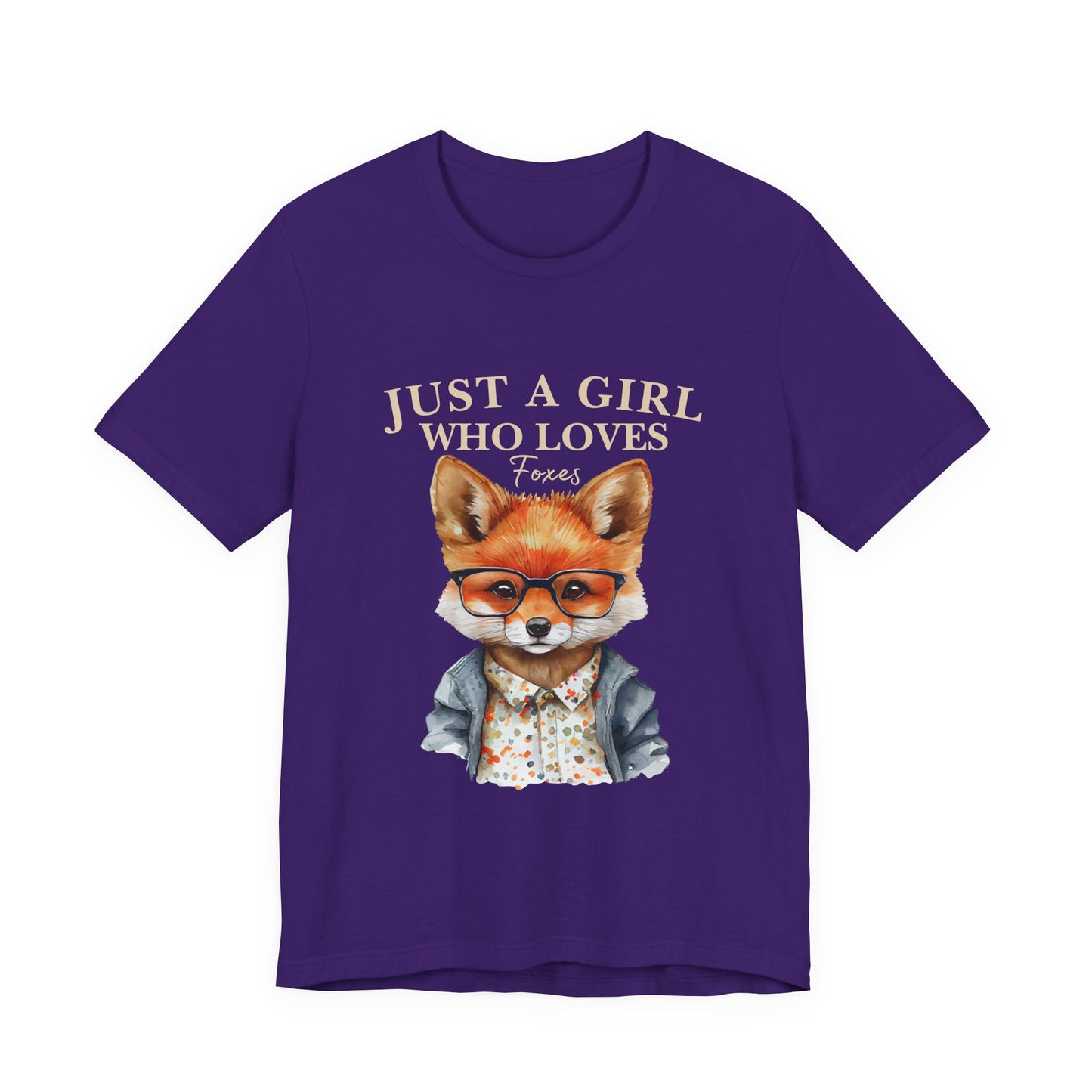 Cute Fox Graphic Tee for Animal Lovers, Fun Gift for Girls, Nature Lover Shirt, Animal Themed Apparel, Perfect for Casual Outings