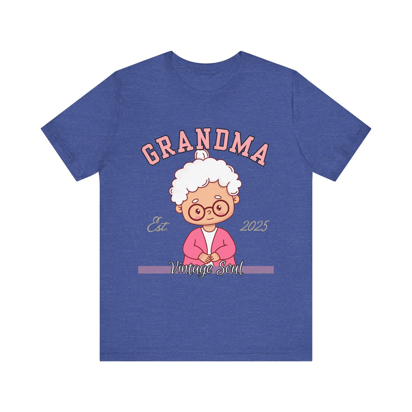 Vintage Grandma Unisex Tee - Perfect for Grandparents Day, Birthday Gift, Family Reunion Shirt, Cute Cartoon Design, Fun Casual Wear