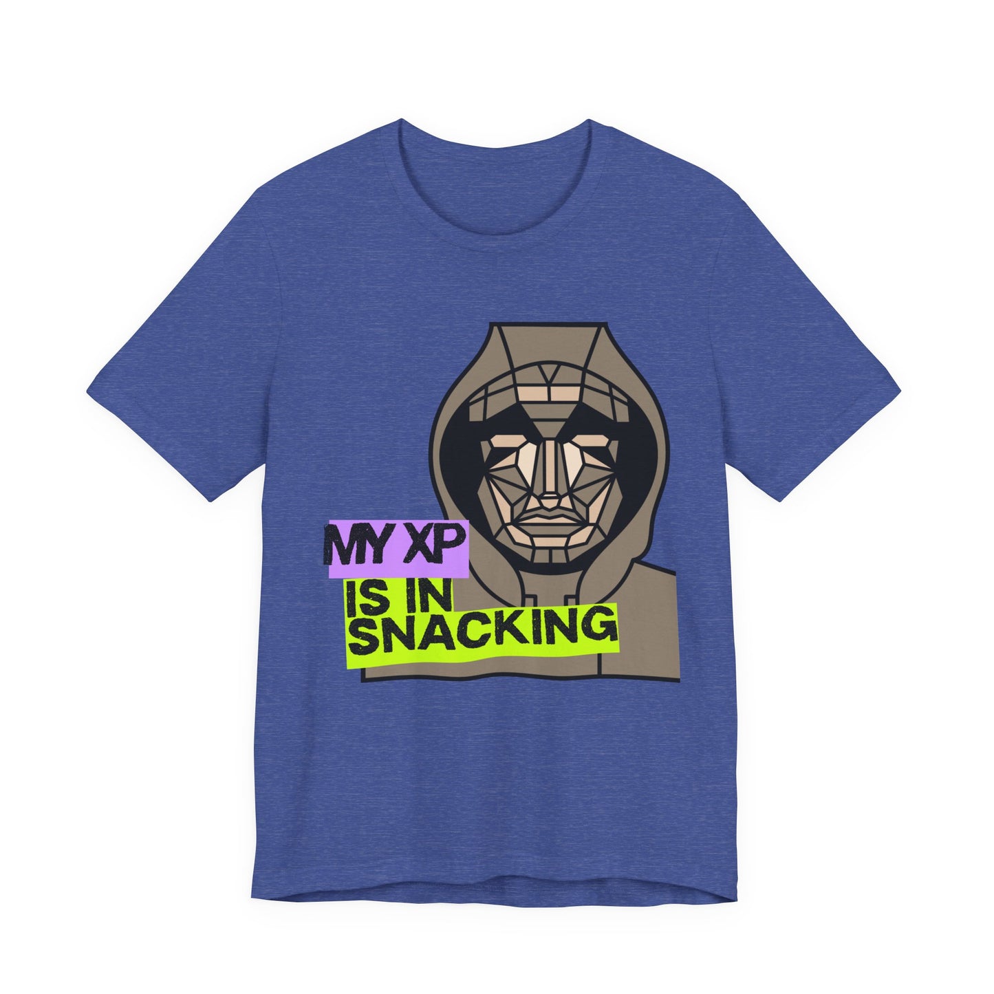 Snack Gaming Short Sleeve Tee, Funny Gamer T-Shirt, Gift for Gamers, Casual Wear, Snack Lover Tee, Unique Graphic Tee