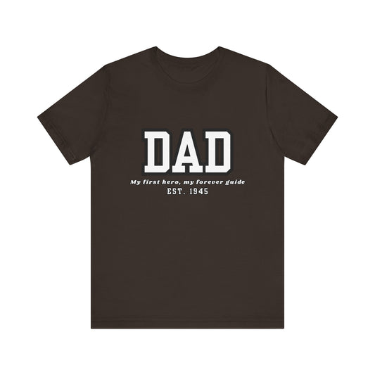 Dad Est. 1986 Unisex Tee - Gift for Father's Day, Birthday Tee, Casual Wear, Family T-Shirt, Dad's Day Out