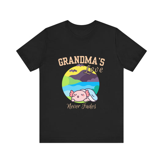Grandma's Love Unisex Jersey Tee, Cute Gift for Grandma, Birthday Gift, Family Reunion, Comfortable Casual Tee, Heartwarming Apparel