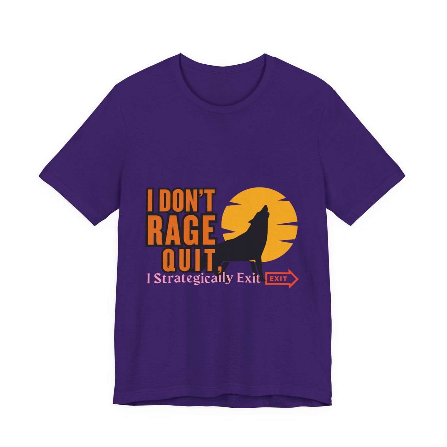 I Don't Rage Quit Unisex Tee, Gamer T-Shirt, Funny Graphic Tee, Casual Wear, Gift for Gamers