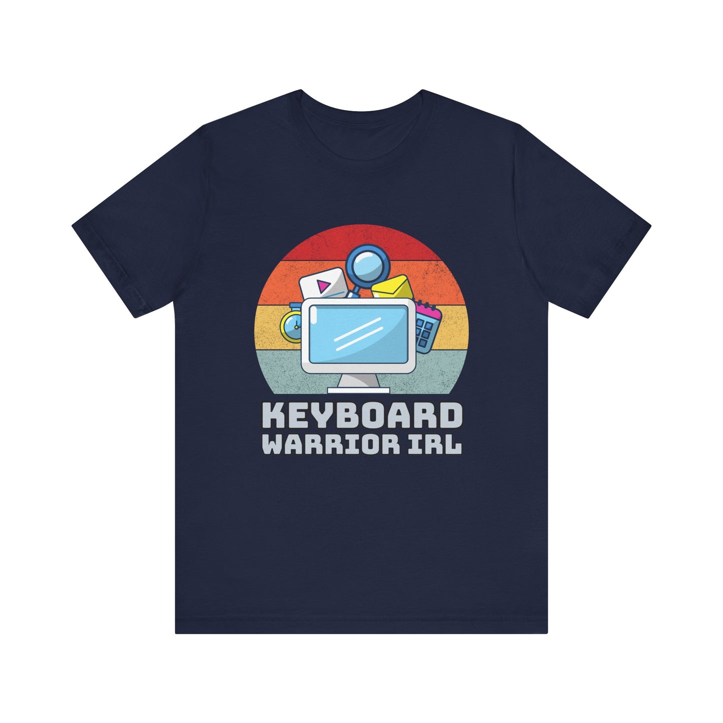 Playful Keyboard Warrior Tee, Gamer Shirt, Geek Fashion, Cute Coding Gift, Unisex Casual Tee, Retro Gaming Apparel