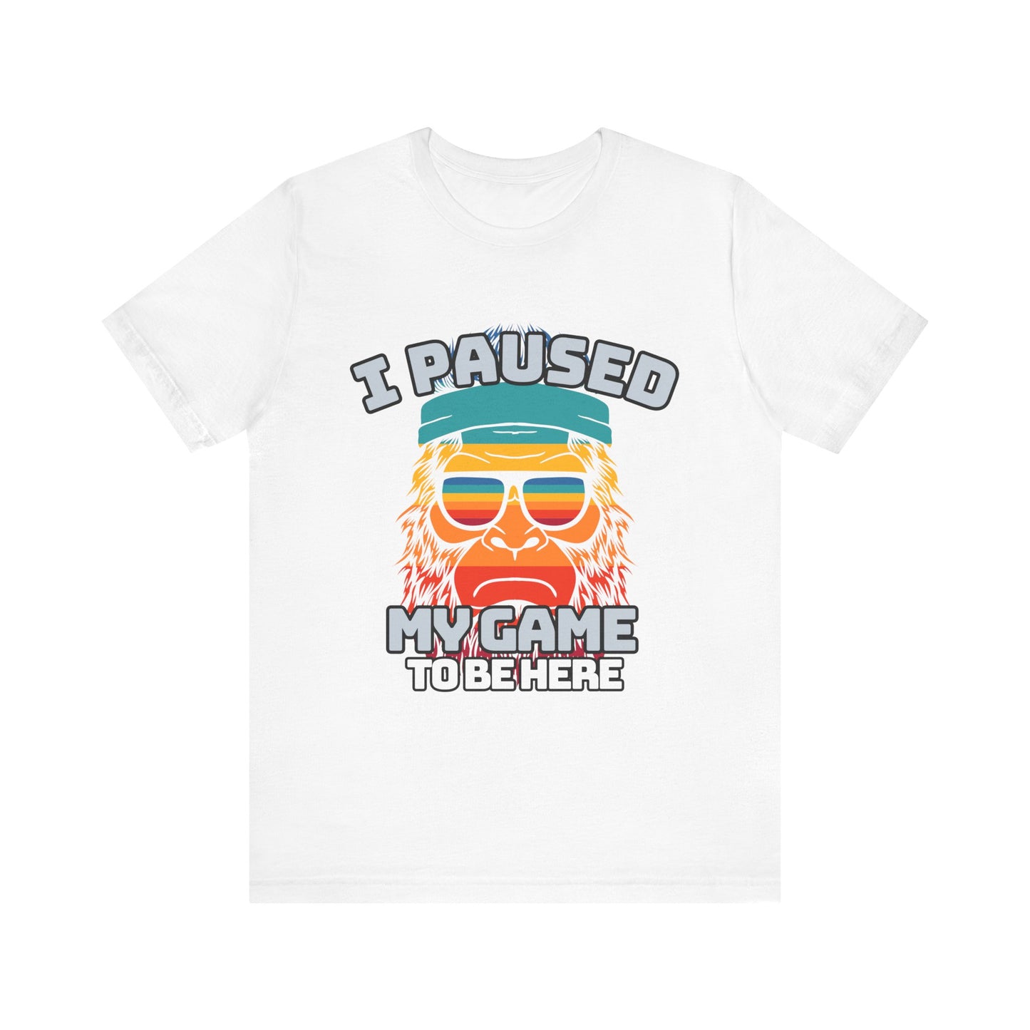 Funny Gamer Tee - I Paused My Game To Be Here, Gaming Shirt, Unisex T-Shirt, Gift for Gamers, Casual Summer Wear, Vintage Gaming Apparel