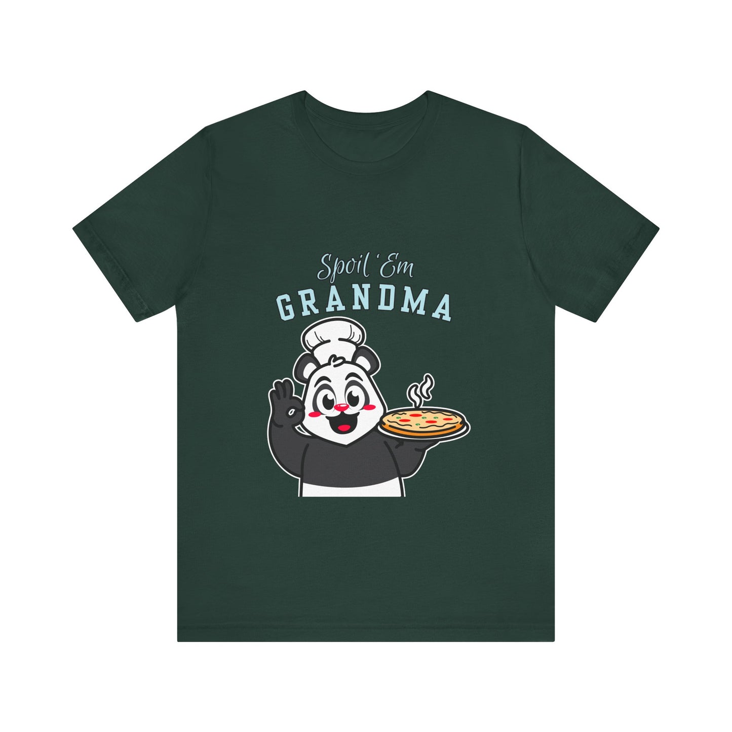 Cute Grandma Cooking Tee, Fun Family Gift, Unisex T-Shirt, Cute Chef Panda Design, Birthday, Mother's Day, Casual Wear