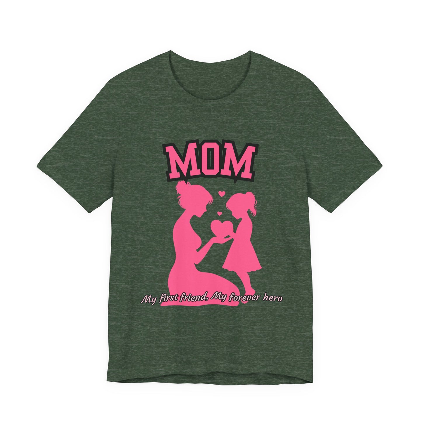 Mom and Daughter Love Tee | Unisex Jersey T-shirt for Mother's Day, Birthday Gift, Family Outing, Casual Wear, Heartwarming Gift
