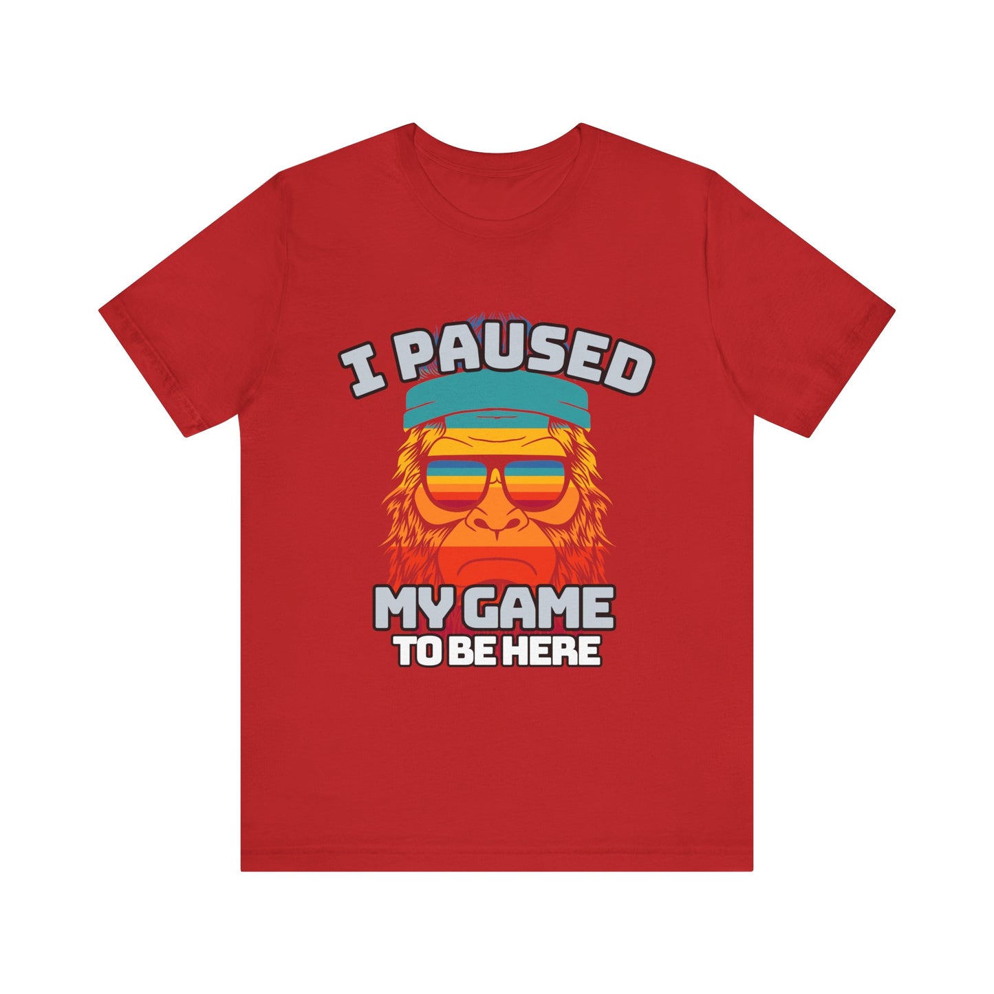 Funny Gamer Tee - I Paused My Game To Be Here, Gaming Shirt, Unisex T-Shirt, Gift for Gamers, Casual Summer Wear, Vintage Gaming Apparel