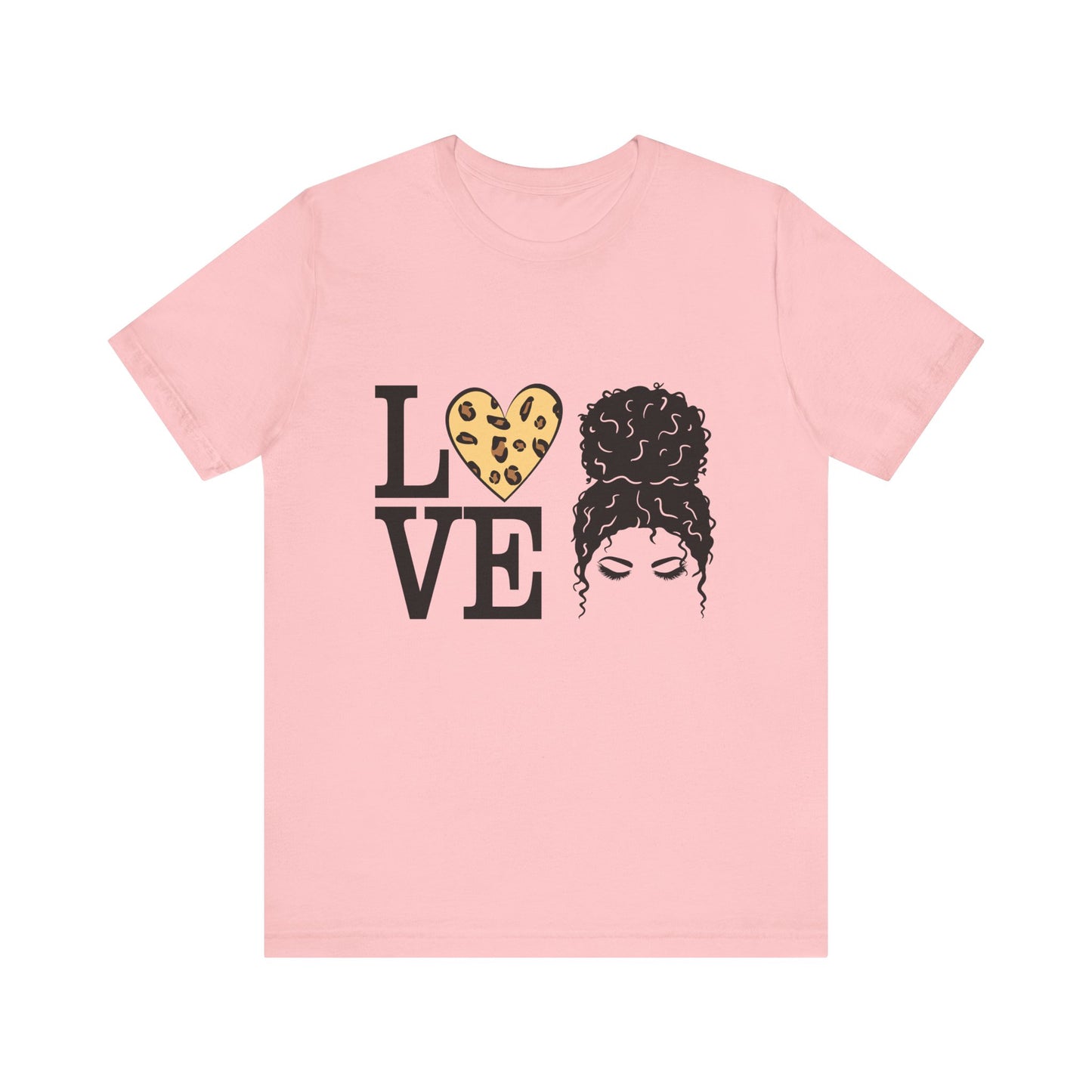 Love Print Girl Tee, Cute Gift for Dates, Casual Everyday Wear, Valentine's Day Top, Unique Fashion Statement for Ladies