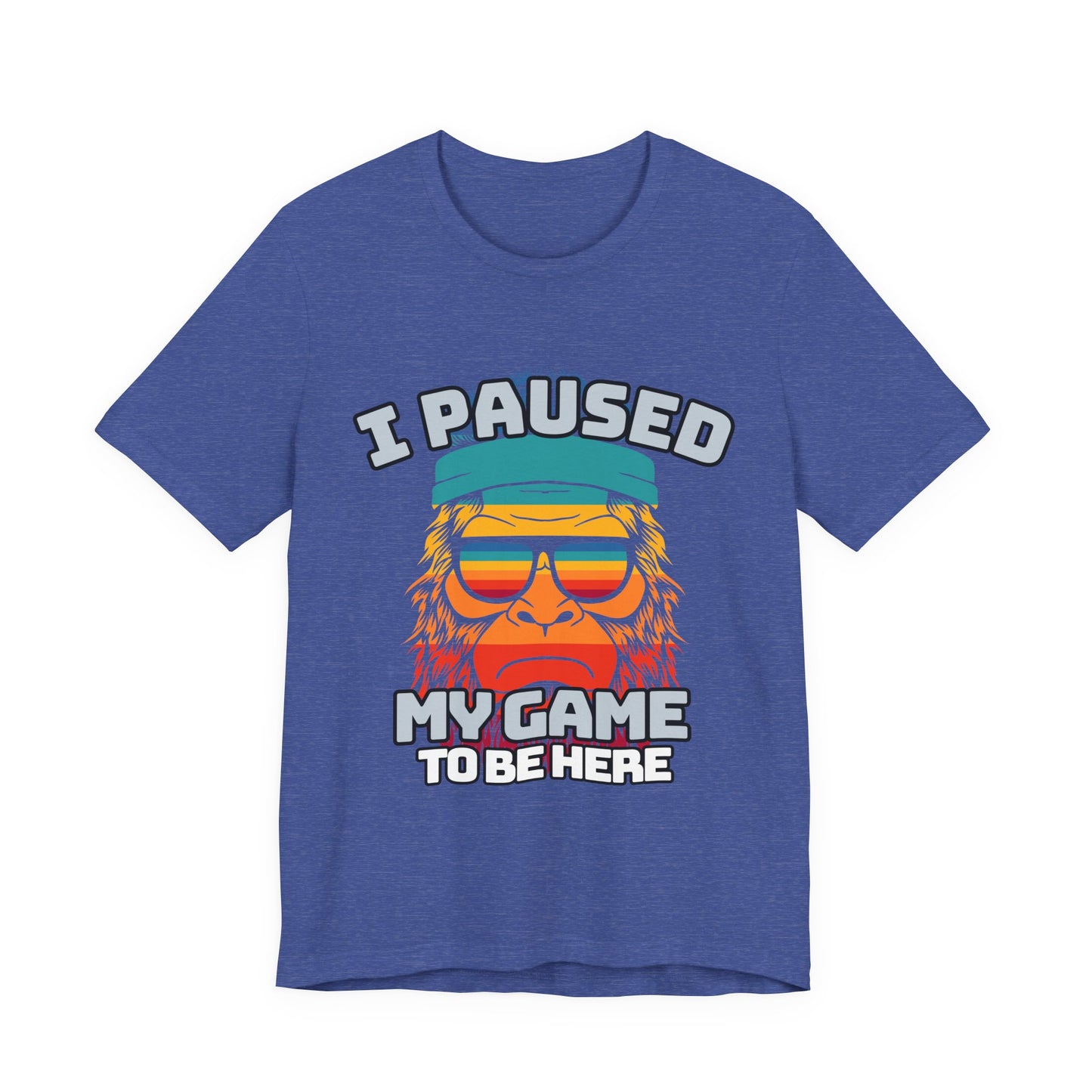 Funny Gamer Tee - I Paused My Game To Be Here, Gaming Shirt, Unisex T-Shirt, Gift for Gamers, Casual Summer Wear, Vintage Gaming Apparel
