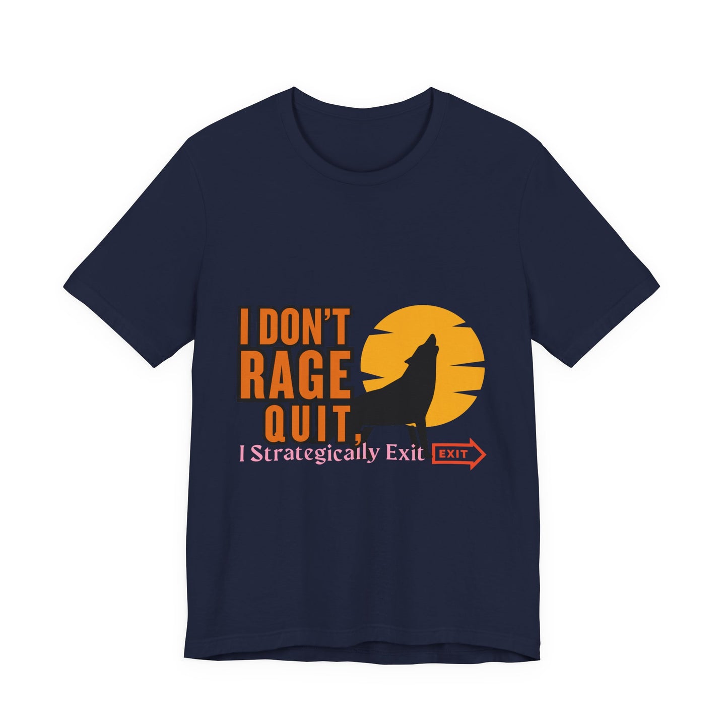 I Don't Rage Quit Unisex Tee, Gamer T-Shirt, Funny Graphic Tee, Casual Wear, Gift for Gamers