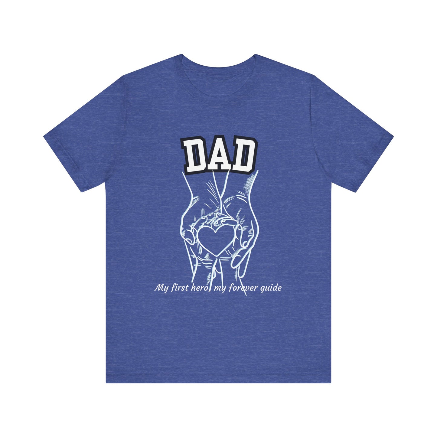 Heartfelt Dad's Love Tee, Gift for Dad, Unisex Tee with Heart Design, Birthday Gift, Casual Wear