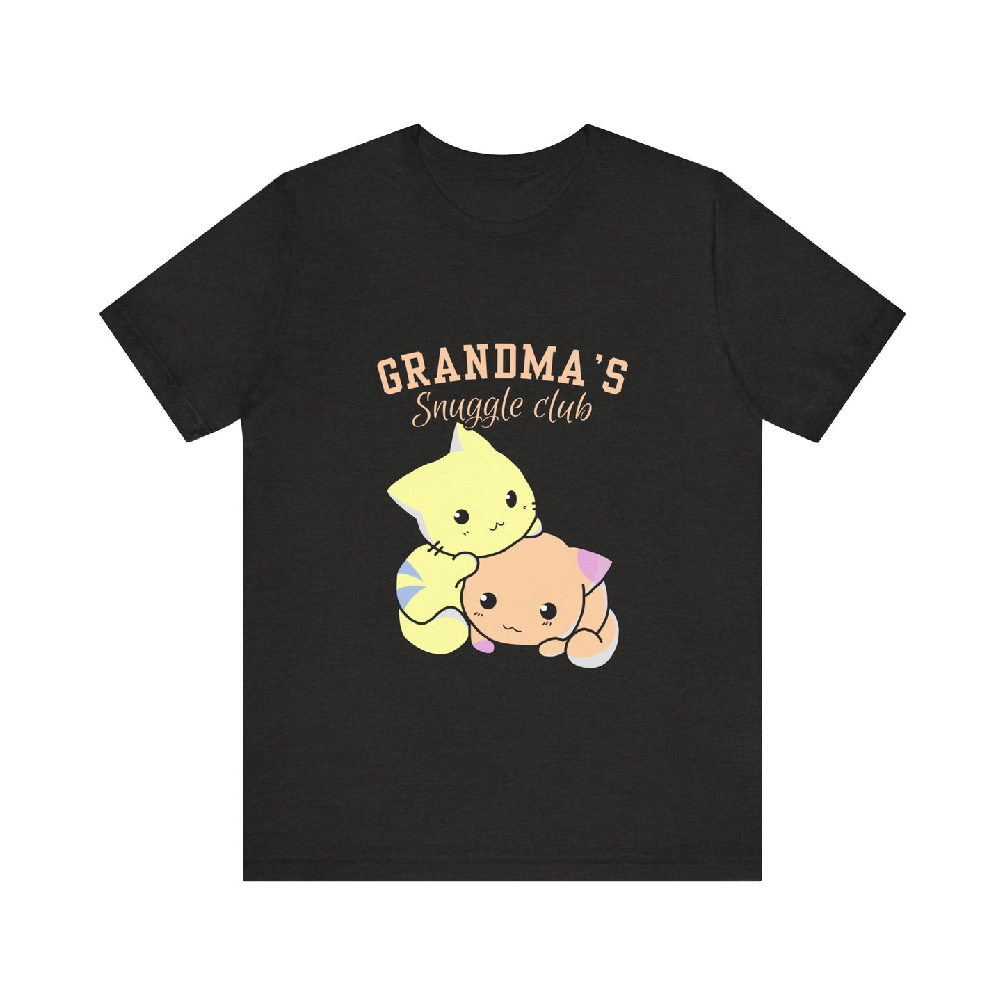 Grandma's Snuggle Club Tee, Cozy Gift for Grandma, Cute Cat Graphic Shirt, Family Gathering Outfit, Birthday Gift for Grandma