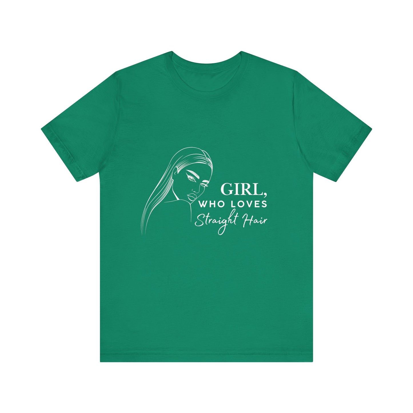 Girl Who Loves Straight Hair Tee, Unisex T-Shirt, Fashion Tee, Hair Lover Gift, Casual Outfit, Trendy Style