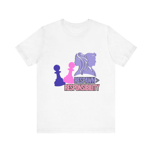 Chess Inspired Graphic Tee, Gamer Shirt, Motivational Quote Top, Casual Wear, Unique Gift for Gamers, Fun Tournament Attire
